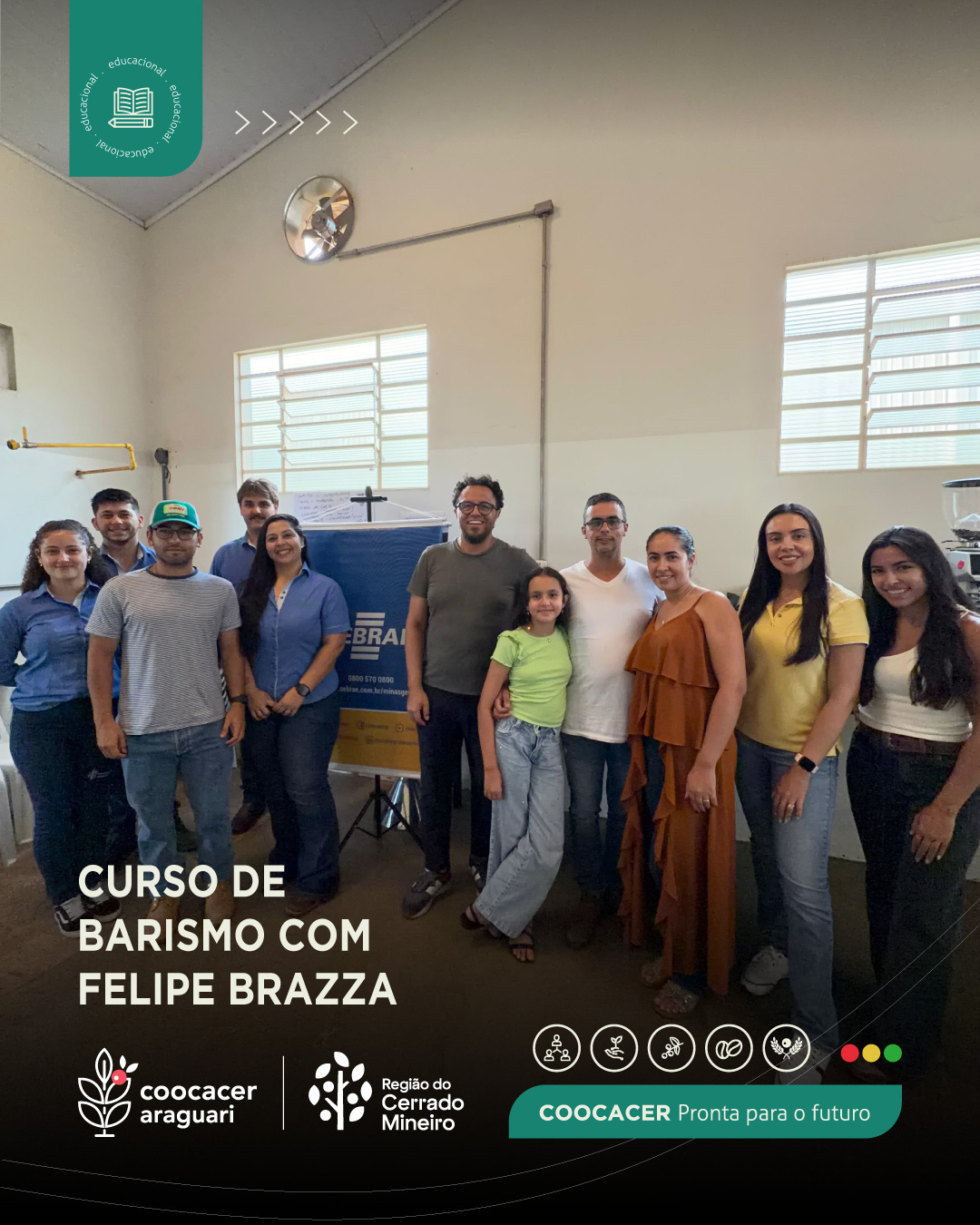 ☕✨ Da teoria à prática: uma imersão completa no universo do café!
Entre os dias 23 e 27 de março, a COOCACER recebeu o curso de barista com Felipe Brazza, proporcionando uma experiência intensa de aprendizado, troca e conexão com o mundo do café.
Reconhecido como mestre de torra, produtor e educador, além de fundador do Café das Amoras, Felipe compartilhou seu conhecimento técnico e sua vivência prática, conduzindo os participantes por uma jornada que vai da fazenda à excelência no preparo da bebida.
Durante os dias de curso, os participantes puderam desenvolver habilidades, aprofundar conhecimentos e vivenciar na prática os processos que elevam a qualidade do café, reforçando a importância da capacitação e da profissionalização no setor.
As imagens registram momentos únicos dessa troca, marcados por aprendizado, dedicação e paixão pelo café.
🤝 O curso contou com o importante apoio do SEBRAE, parceiro fundamental no incentivo à capacitação, ao empreendedorismo e ao fortalecimento do setor cafeeiro.
Seguimos investindo em conhecimento e inovação para fortalecer cada vez mais a cafeicultura e valorizar toda a cadeia do café. 🌱☕
#COOCACER #CursoDeBarista #CaféEspecial #Capacitação #SEBRAE #Cafeicultura #Empreendedorismo #Agro #CulturaDoCafé