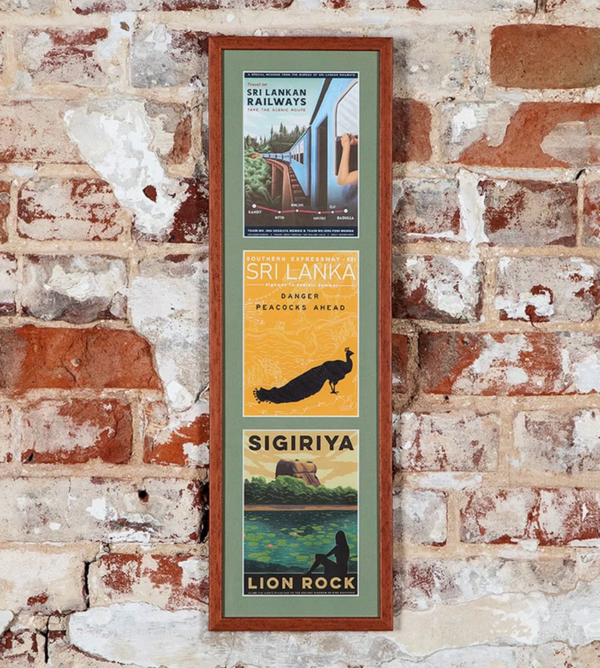 Three Sri Lankan travel prints, three great memories, one frame. 🇱🇰
Sri Lankan Railways, the Southern Expressway (“Danger Peacocks Ahead” — a proper detail), and Sigiriya Lion Rock. We triple mounted them together in a single tall portrait frame with a sage green mount that picks up the colours across all three prints, set into a warm wooden moulding.
If you’ve got holiday posters, tickets, or prints tucked away from a trip worth remembering — this is what they could look like on your wall.
📍 Norwich | Free parking | Open 7 days
☎️ 01603 622282
#norwichframingcentre #bespokeframing #travelmemories #customframing #srilanka