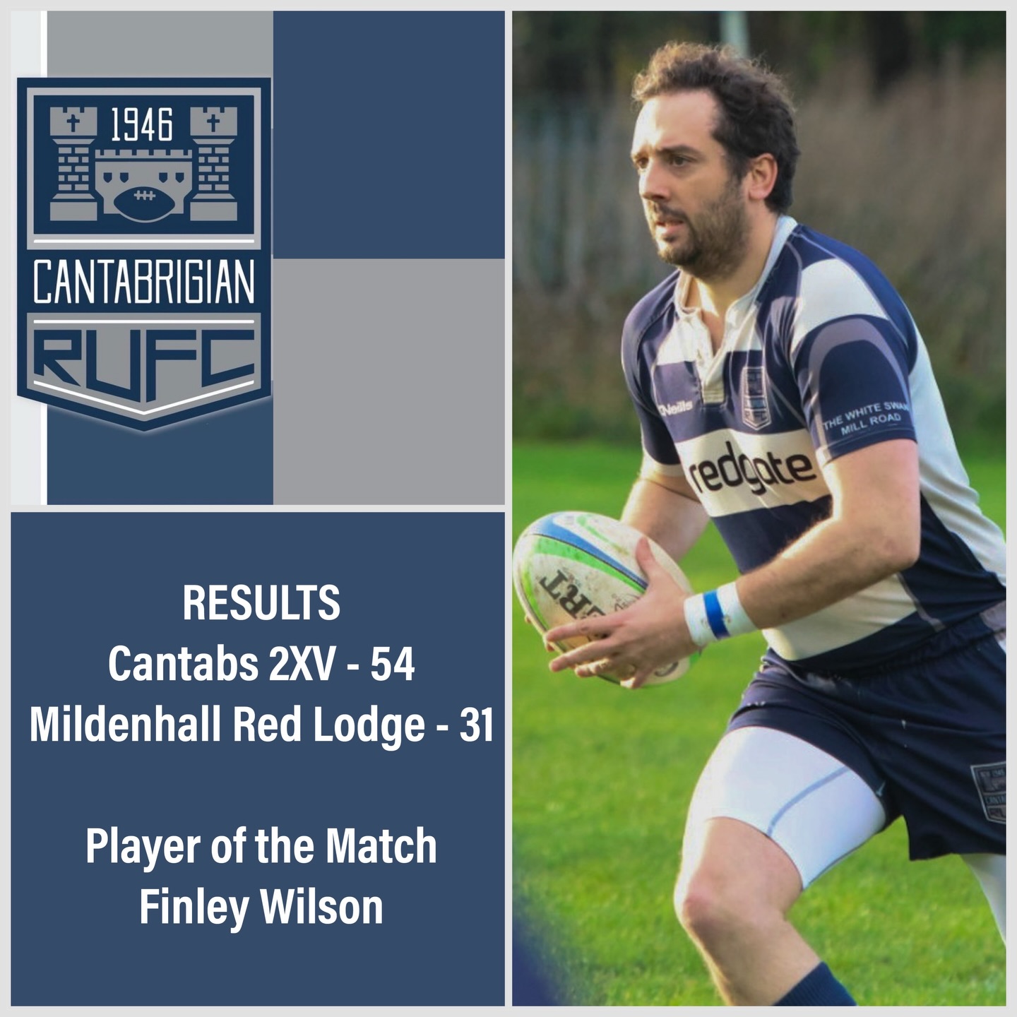 💥RESULTS💥
Our last league game of the season and it was a cracker, great rugby played by both teams, as always a pleasure to welcome our @mildenhallredlodge_rufc friends to Cantabs.
Congratulations to our Player of the Match - Finley Wilson 🎉
📸 @bwsportsphotography
#rugby #rugbyunion #cantabs #cantabsrugby #socialrugbyincambridge
