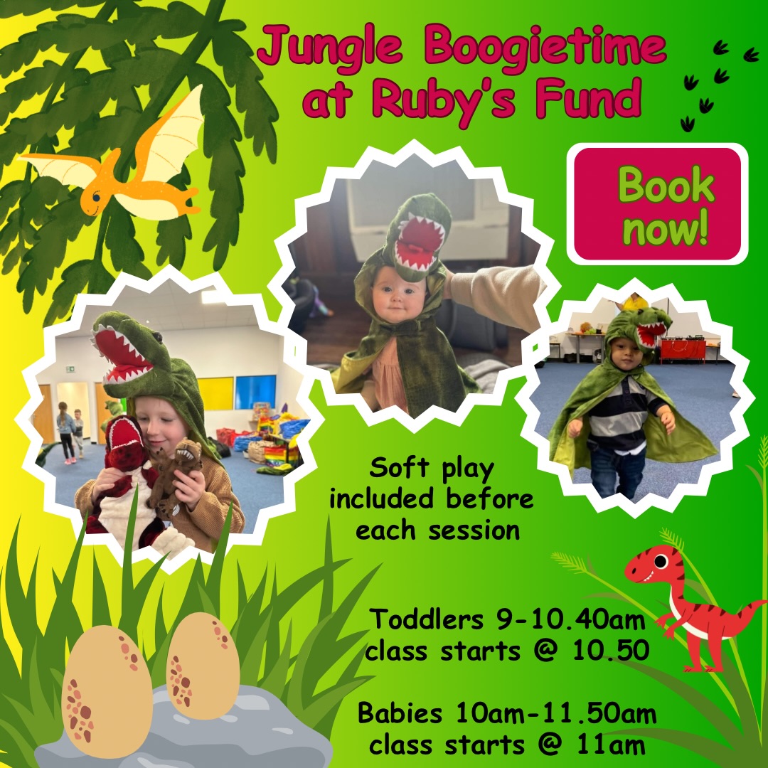 The Dinosaurs are coming to Boogietime !!!
No mascots at these sessions just lots of little Dinosaurs 🦖
Catch them at these classes :
🦖 Friday 17th April at Ruby’s (pre-book)
🦕 Monday 20th at Ruby’s (pre-book)
🦖 Wednesday 22nd at Nantwich (drop in)
🦕 Thursday 23rd at Cranage (drop in)
🦖 Friday 24th at Alsager (drop in)
🦕 Monday 27th at Cranage (drop in)
🦖 Tuesday 28th at Elworth (drop in)
#boogietime #mybabytime #cheshiremums #babyclasses #kidsclasses