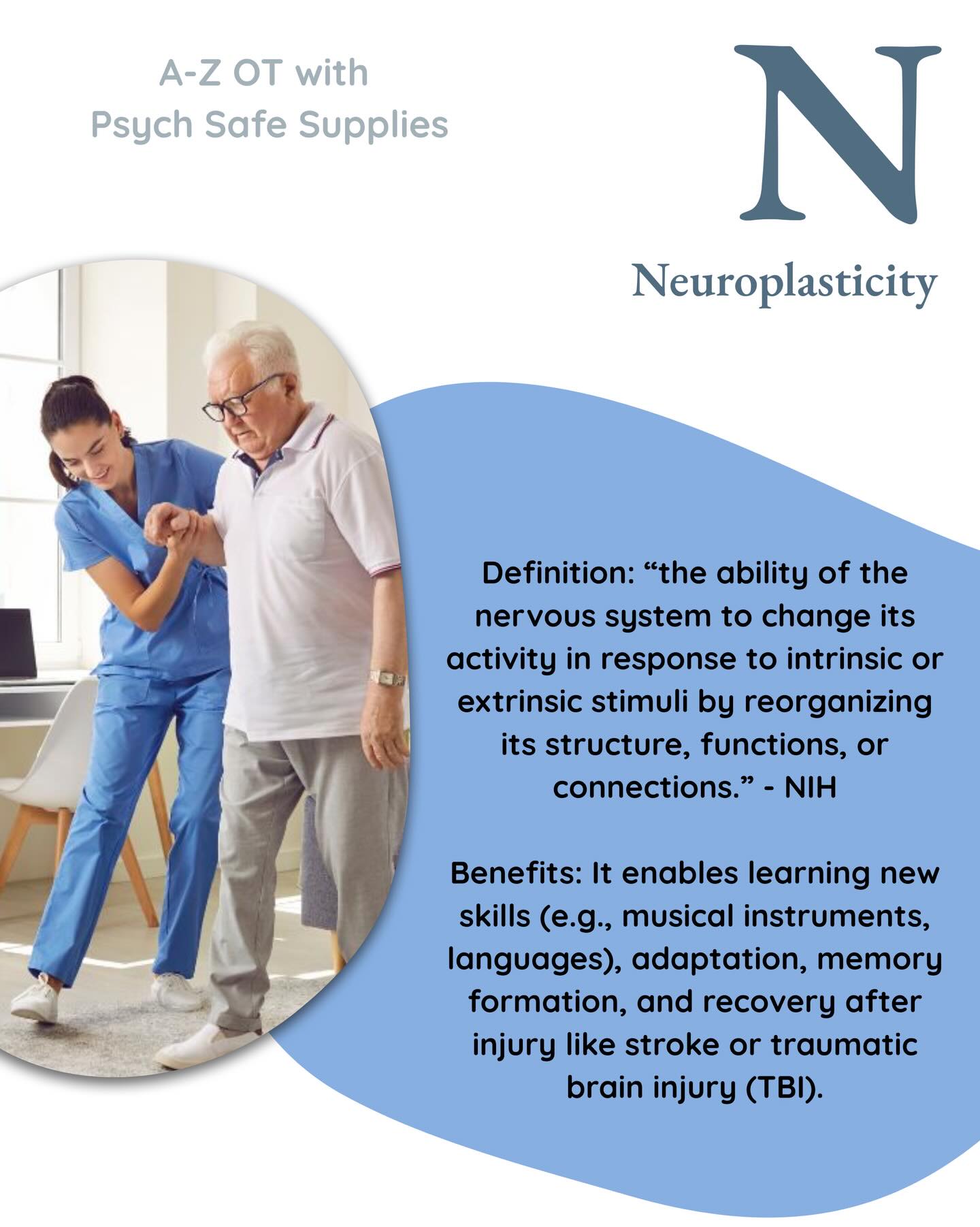 Neuroplasticity and rehab go hand in hand! 🤝
#neuro #occupationaltherapy #rehab #mentalhealth #OT