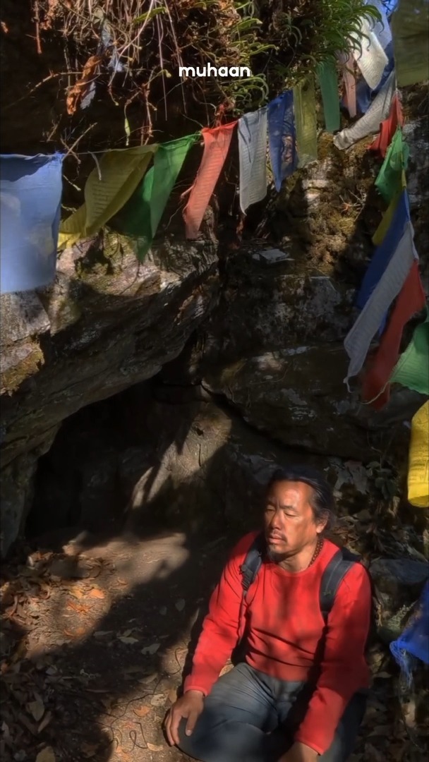 The song sung by the monk speaks of Guru Padmasambhava
of how he subdued the forces that existed in this land and established the path of Buddhism.
Known as Guru Rinpoche, he is regarded as the master who carried Vajrayana Buddhism across Tibet and into regions like Monyul.
It is believed that he travelled through these mountains, meditated in caves, and left behind landscapes that continue to be held as sacred.
Among the Monpa people, these are not just inherited beliefs , they are lived realities. Buddhism here did not replace what existed before; it merged with it, where spirits, land, and older cosmologies became part of a shared spiritual world.
That is why places like Namchen are not just remembered.
They are still experienced.
Through songs like this.
Through journeys.
Through rituals that continue.
His presence is not spoken of as something in the past,
but something that still lingers
in the land, in the stories, and in the way people continue to believe.
If you wish to experience Namchen Nekor, registrations are now open.
29th April – 3rd May
Link in bio.
#gurupadmasambhava #gururinpoche #monpaculture #sangti #tawang
#arunachalpradesh #indianhimalayas #himalayanculture #sacredlandscapes
#livingtraditions #indigenousbeliefs #oraltraditions #spiritualjourney
#slowtravelindia #meaningfultravel #communitytourism
#hiddenindia #storiesofindia #traveldeeper