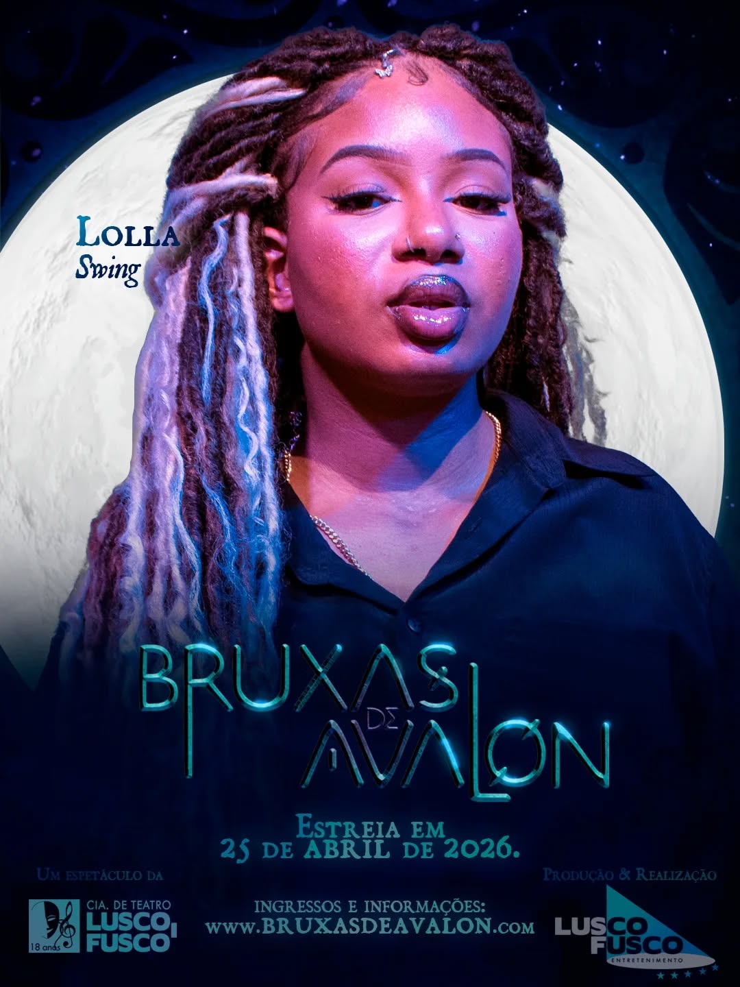 Conheça nosso elenco:
🎭 Lolla integra o elenco de Bruxas de Avalon.
Atriz periférica, desenvolve sua arte a partir da vivência, da identidade e da criação autoral, trazendo potência e verdade para a cena.
✨ Em cena, é força, expressão e presença.
🎟 Garanta seu lugar em Avalon:
www.bruxasdeavalon.com
#BruxasDeAvalon #TeatroSP #TeatroBrasileiro #ArtesCênicas #FantasiaÉpica