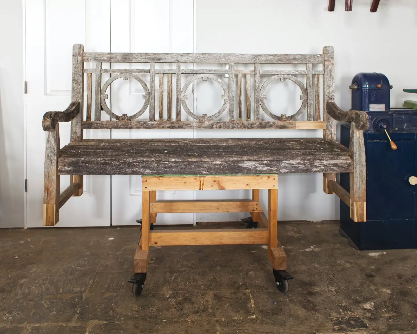 It's important to remember that outdoor furniture rarely benefits from sitting directly on the earth, particularly in an area that doesn't get lots of sunlight to dry things out after it rains.
Moisture seeped up into the legs, rotting it away. This caused all the other joinery to shift allowing rain water in where it shouldn't be. More rotting.
The rotted areas of this teak bench were removed and replaced with new wood. Not the easiest task when nothing is really square anymore having been exposed to the elements for many years. Every other joint was also reglued. Recommended to the client that either stone, concrete tile, brick, or similar material be placed under the legs to increase longevity of the bench.
Oh, and what is that to right, you ask? Well that's my Powermatic 45 lathe that is still available for sale. DM for details if you are interested and help spread the word!
#furniturerestoration #furniturerestorer #teakbench #outdoorfurniture #restoredinbaltimore