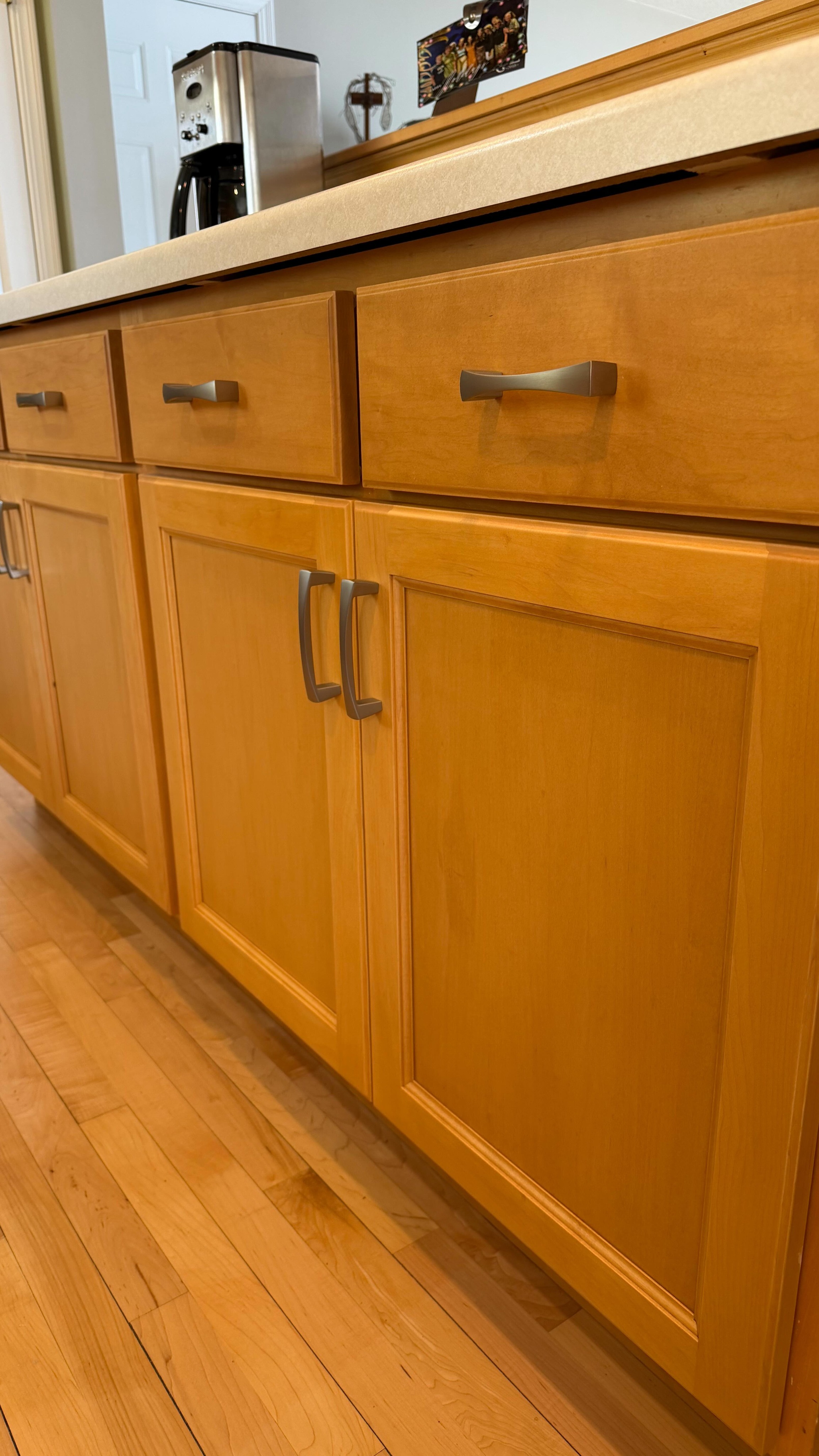 Cabinet door removal for refacing! Not every project is a total demo, sometimes a simple update of drawer and door fronts with new hardware is all it takes to keep your spaces looking fresh!