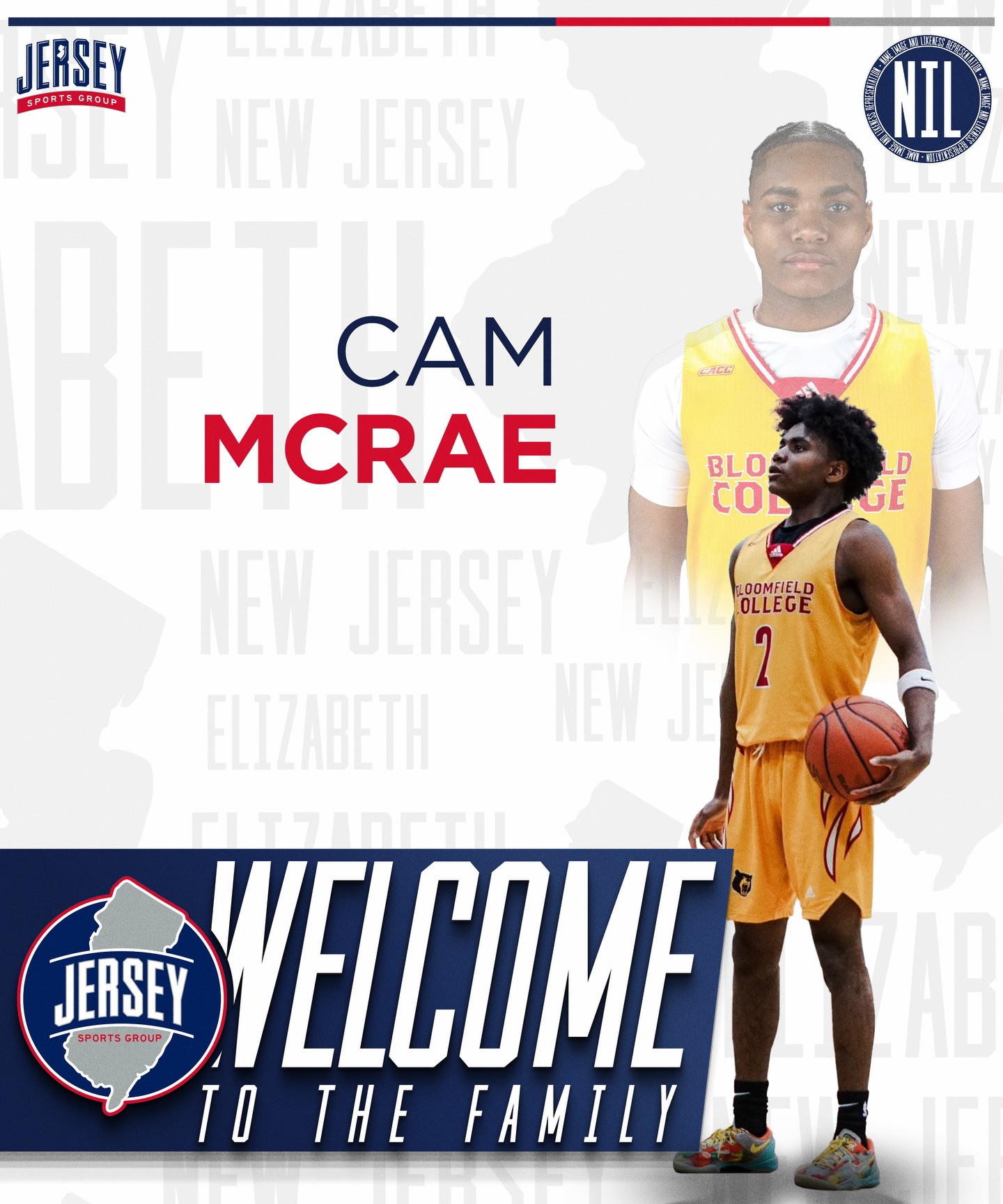 Jersey Sports Group is proud to welcome Cam McRae to the family for exclusive NIL representation.
Cam is a USCAA 1st Team All-American at Bloomfield College with a bright future ahead, and we’re excited to support him as he continues to build his brand on and off the court.
Welcome to the family, Cam. Let’s get to work!
#CamMcRae #JerseySportsGroup #NIL #ExclusiveRepresentation #AthleteMarketing