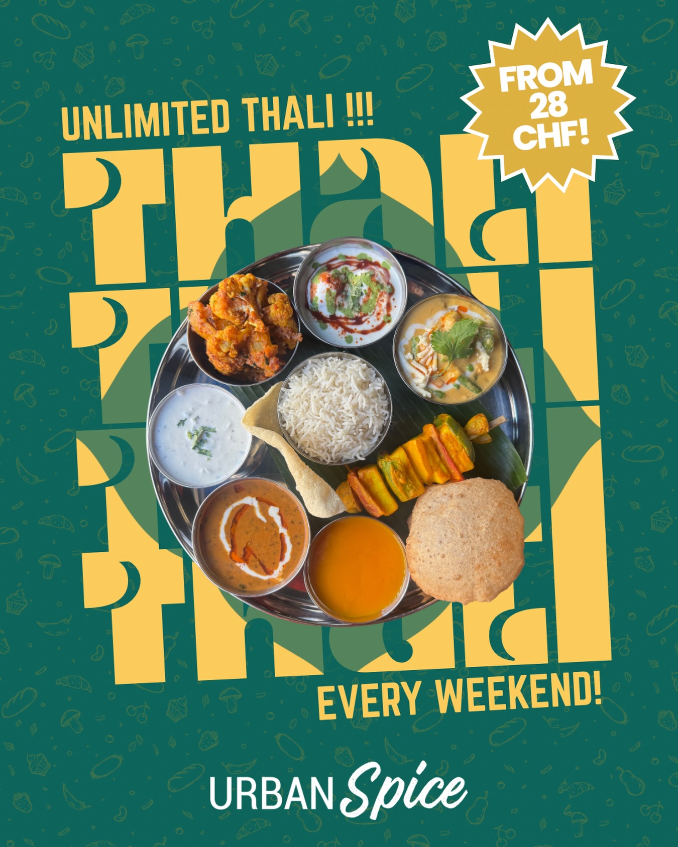 Did someone say UNLIMITED?
Yes, we’re awaiting you to join us for the Unlimited Thali, this weekend! Book Now! 🫶
