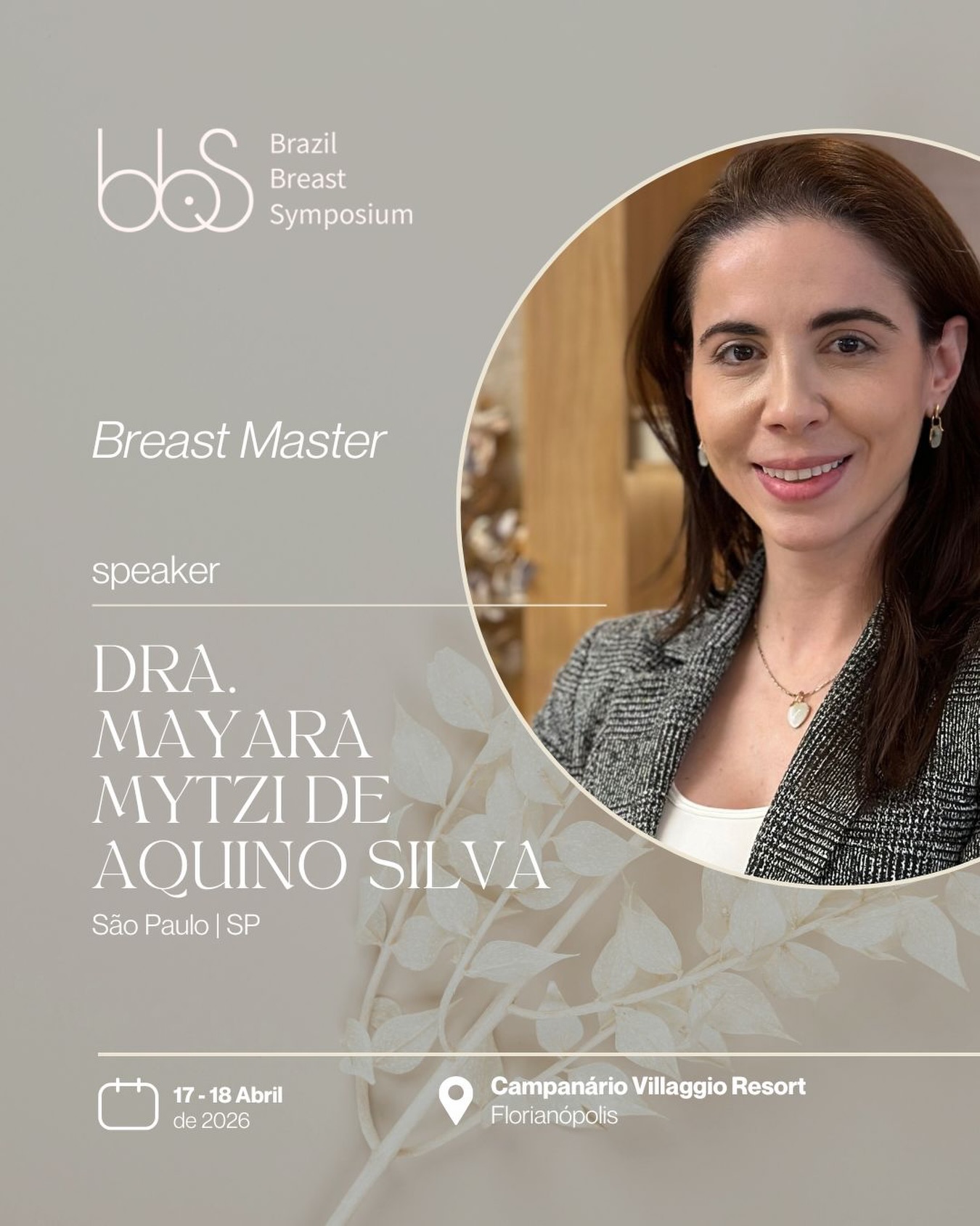 Nos dias 17 e 18 de abril estarei em Florianópolis participando do Brazil Breast Symposium.
Um encontro importante para troca de experiências e atualização sobre cirurgia mamária.
Sempre em busca de oferecer o que há de mais atual e seguro para meus pacientes.
Dra. Mayara Mytzi
CRM SP 136.044 • Médica
Cirurgiã Plástica • RQE 66881
#dramayaramytzi
#cirurgiaplastica