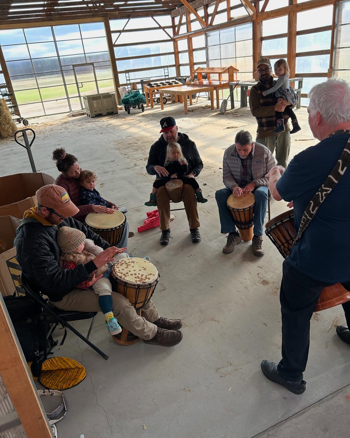 Drum circle at the farm! Saturday April 18, 11:00-12:30.
No experience necessary. Feel welcome to bring a drum.
Come feel the rhythms of spring!
:
#longviewfarmstand #drummimg #djembé
