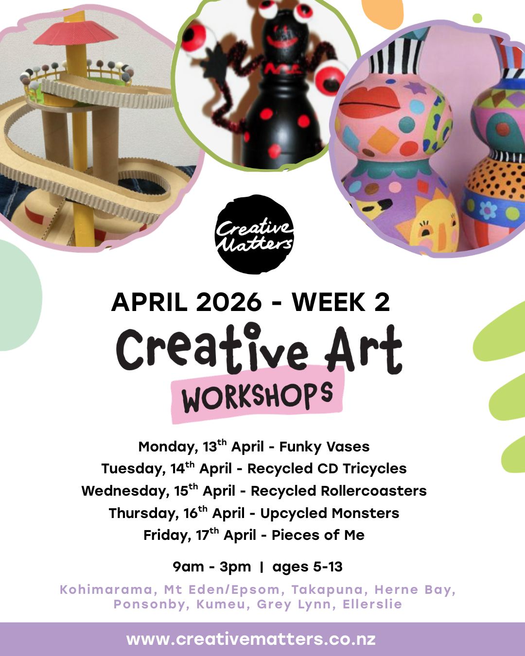 Week 2 continues on Monday
Will your young artist join us?
Link to book in bio