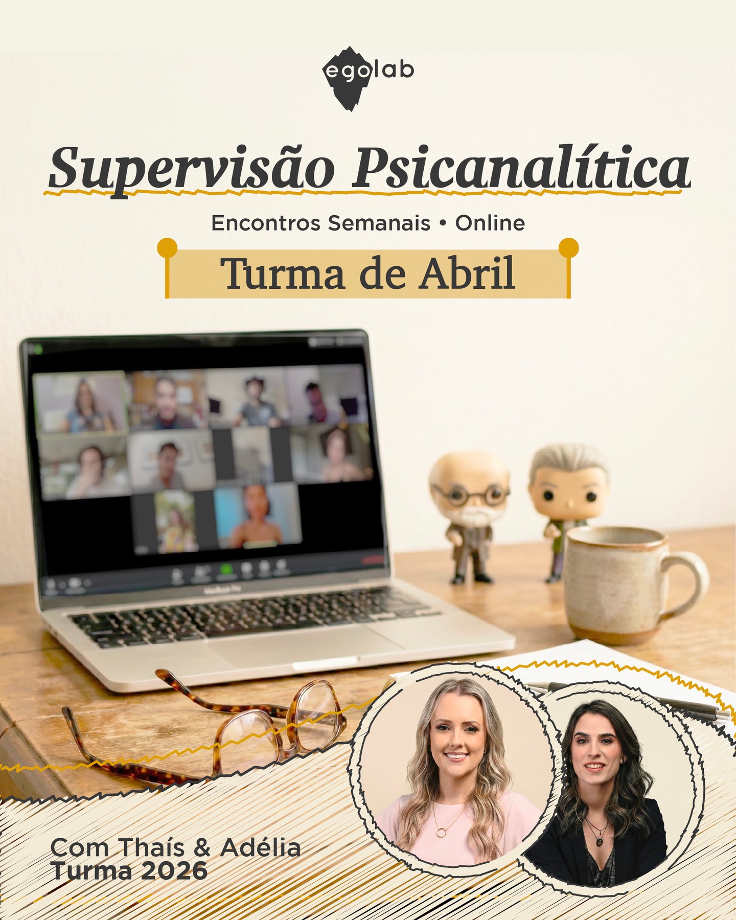 Aberta as inscrições para nossa turma do mês de ABRIL de supervisão de 2026.
VAGAS APENAS PARA OUVINTES: R$198,00 - Referente a 4 encontros
Quartas-feiras: 18:00 às 19:00
(dias 15/04, 22/04, 29/04 e 06/05)
Horários de Brasília
O grupo de supervisão é uma oportunidade para que profissionais e ouvintes aprendam de forma prática, tendo a possibilidade de ver a teoria freudiana / lacaniana articulada com os casos clínicos apresentados.
Inscrições pelo site: https://www.egolab.com.br/supervisao
Link na Bio
Coordenação: Thaís Bolognini Maia
Psicologa CRP 12/15.364 - Psicanalista.
Público-alvo: Psicólogos e psicanalistas que fazem atendimentos clínicos;
Ouvintes: Estudantes “psi”
interessados na psicanálise.
#psicanalise #freud #lacan #sigmundfreud #jacqueslacan psicanalista freudexplica
