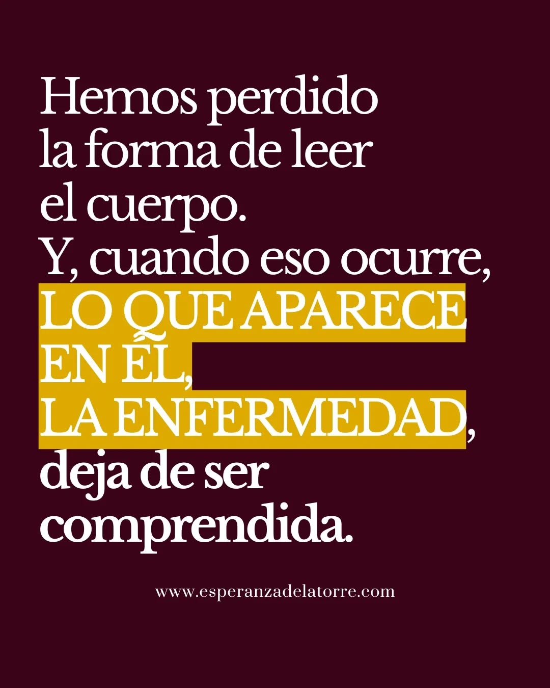 Porque sí, no es el cuerpo lo que se ha perdido.
Lo que ocurre es más sutil: hemos dejado de 𝐫𝐞𝐜𝐨𝐧𝐨𝐜𝐞𝐫𝐥𝐨 𝐜𝐨𝐦𝐨 𝐮𝐧𝐚 𝐟𝐮𝐞𝐧𝐭𝐞 𝐥𝐞𝐠í𝐭𝐢𝐦𝐚 𝐝𝐞 𝐜𝐨𝐧𝐨𝐜𝐢𝐦𝐢𝐞𝐧𝐭𝐨.
Lo biológico ha sido desplazado por lo conceptual.
Lo vivido, por lo explicado.
Y en ese desplazamiento, 𝐥𝐚 𝐦𝐞𝐧𝐭𝐞 𝐡𝐚 𝐚𝐬𝐮𝐦𝐢𝐝𝐨 𝐮𝐧 𝐫𝐨𝐥 𝐪𝐮𝐞 𝐧𝐨 𝐥𝐞 𝐜𝐨𝐫𝐫𝐞𝐬𝐩𝐨𝐧𝐝𝐞: el de otorgar permiso.
Pero el cuerpo no necesita permiso.
El cuerpo funciona por reconocimiento, no por validación. Por afinidad, no por teoría.
Antes de que existiera un lenguaje para nombrar la regulación, existía 𝐥𝐚 𝐯𝐢𝐝𝐚 𝐫𝐞𝐠𝐮𝐥á𝐧𝐝𝐨𝐬𝐞 𝐚 𝐬í 𝐦𝐢𝐬𝐦𝐚.
Nuestros antepasados no “aplicaban” prácticas. No optimizaban su sistema nervioso. 𝐕𝐢𝐯í𝐚𝐧 𝐞𝐧 𝐜𝐨𝐡𝐞𝐫𝐞𝐧𝐜𝐢𝐚 𝐜𝐨𝐧 𝐥𝐚 𝐧𝐚𝐭𝐮𝐫𝐚𝐥𝐞𝐳𝐚 𝐲 𝐜𝐨𝐧 𝐚𝐪𝐮𝐞𝐥𝐥𝐨 𝐪𝐮𝐞 𝐞𝐫𝐚𝐧.
Caminaban, se exponían a los ciclos naturales, compartían, descansaban, no como una estrategia, sino como una consecuencia inevitable de 𝐬𝐮 𝐟𝐨𝐫𝐦𝐚 𝐝𝐞 𝐞𝐬𝐭𝐚𝐫 𝐞𝐧 𝐞𝐥 𝐦𝐮𝐧𝐝𝐨.
Hoy, en cambio, habitamos una realidad profundamente desvinculada de esa coherencia, donde 𝐥𝐨 𝐧𝐚𝐭𝐮𝐫𝐚𝐥 𝐬𝐞 𝐡𝐚 𝐯𝐮𝐞𝐥𝐭𝐨 𝐚𝐜𝐜𝐞𝐬𝐨𝐫𝐢𝐨 y lo artificial, estructural.
Y en ese contexto, 𝐥𝐚 𝐦𝐞𝐧𝐭𝐞 𝐡𝐚 𝐜𝐨𝐥𝐨𝐧𝐢𝐳𝐚𝐝𝐨 𝐞𝐥 𝐥𝐮𝐠𝐚𝐫 𝐝𝐞𝐬𝐝𝐞 𝐞𝐥 𝐪𝐮𝐞 𝐝𝐞𝐜𝐢𝐝𝐢𝐦𝐨𝐬 𝐪𝐮é 𝐞𝐬 𝐯á𝐥𝐢𝐝𝐨 𝐲 𝐪𝐮é 𝐧𝐨: hemos sobrepuesto lo cognitivo como criterio de validación —lo que no entendemos, no lo legitimamos ni lo integramos—, y 𝐡𝐞𝐦𝐨𝐬 𝐚𝐩𝐫𝐞𝐧𝐝𝐢𝐝𝐨 𝐚 𝐚𝐬𝐨𝐜𝐢𝐚𝐫 𝐜𝐨𝐦𝐩𝐥𝐞𝐣𝐢𝐝𝐚𝐝 𝐜𝐨𝐧 𝐯𝐞𝐫𝐝𝐚𝐝, delegando la autoridad en quien ‘sabe más’ (y da muchos datos), incluso cuando eso nos aleja de nuestra propia experiencia directa.
Pero hay un tipo de inteligencia que no pasa por la comprensión.
𝐏𝐚𝐬𝐚 𝐩𝐨𝐫 𝐞𝐥 𝐜𝐨𝐧𝐭𝐚𝐜𝐭𝐨.
No se explica.
Se reconoce.
Así como hemos perdido la referencia de lo que nos regula, también...
👇🏻 CONTINÚA EN COMENTARIOS 👇🏻