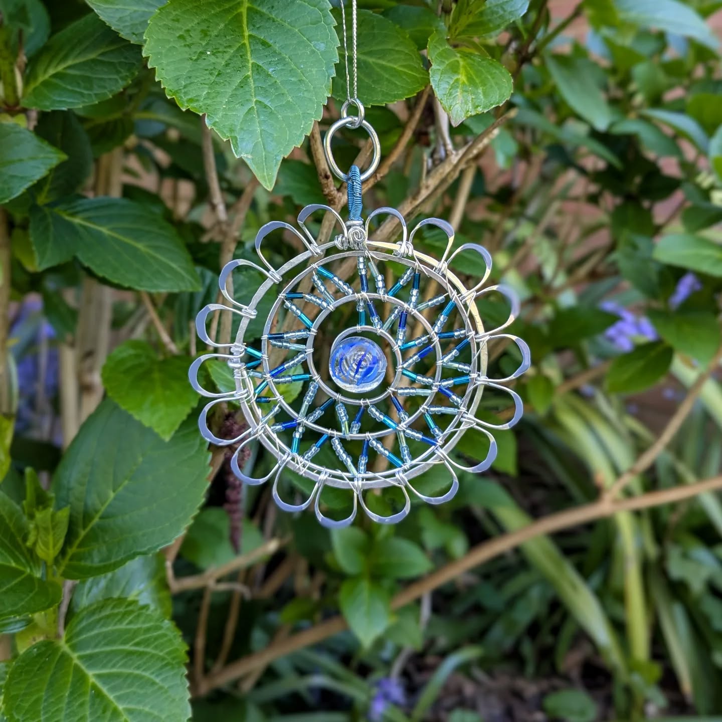 Beaded mandala style home/garden decor π
#artinjunekent #wirecraft #wirejewelry #wireandbeads #handcrafted