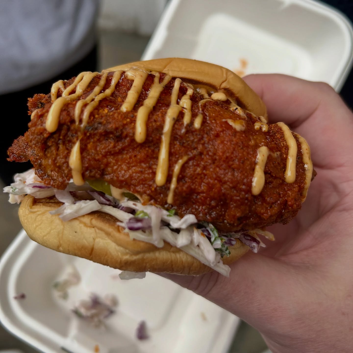 Finally made it to @daveshotchicken 🐔🍔🔥
#daveshotchicken #friedchickensandwich #friedchicken