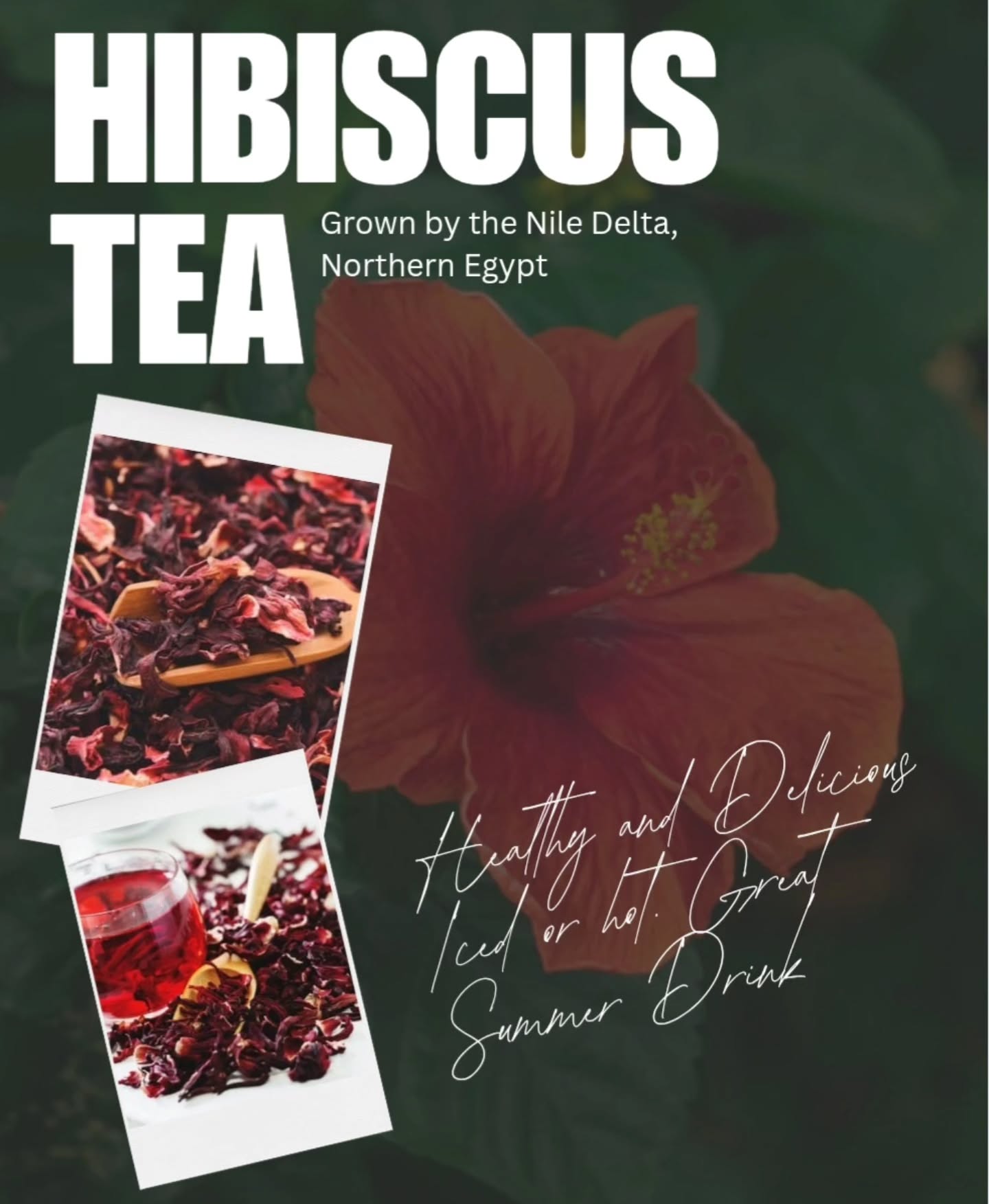 Just stocked up for Spring and Summer
Ice Hibiscus tea is the best cold drink for warm days!
Loose leaf tea available in the studio!