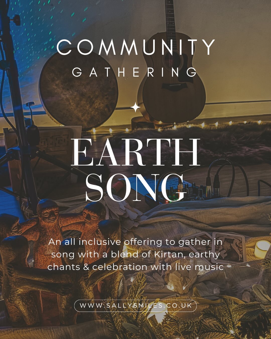 NEWS UPDATE!!! 🙌
Earthsong is evolving into a ✨Community Gathering✨and we are reducing the ticket exchange to £15! We feel that music and being together in these spaces should be accessible to everyone 💚
So come join us for an evening of live music & celebration.
An all inclusive space blending Kirtan, earthy chants, original & well known songs of the land, heart & spirit.
Singing as a community can be such a wonderful release and benefit to our mental health. Come join us in expression of the soul held in a space of belonging & connection.
No experience necessary, just come and enjoy!
16 May, 7-9pm. Worcester
🔗 in bio
Love,
@sallysmiles @wildlove_yoga @con_hexagon @sjv_c
#music #community #kirtan #gathering