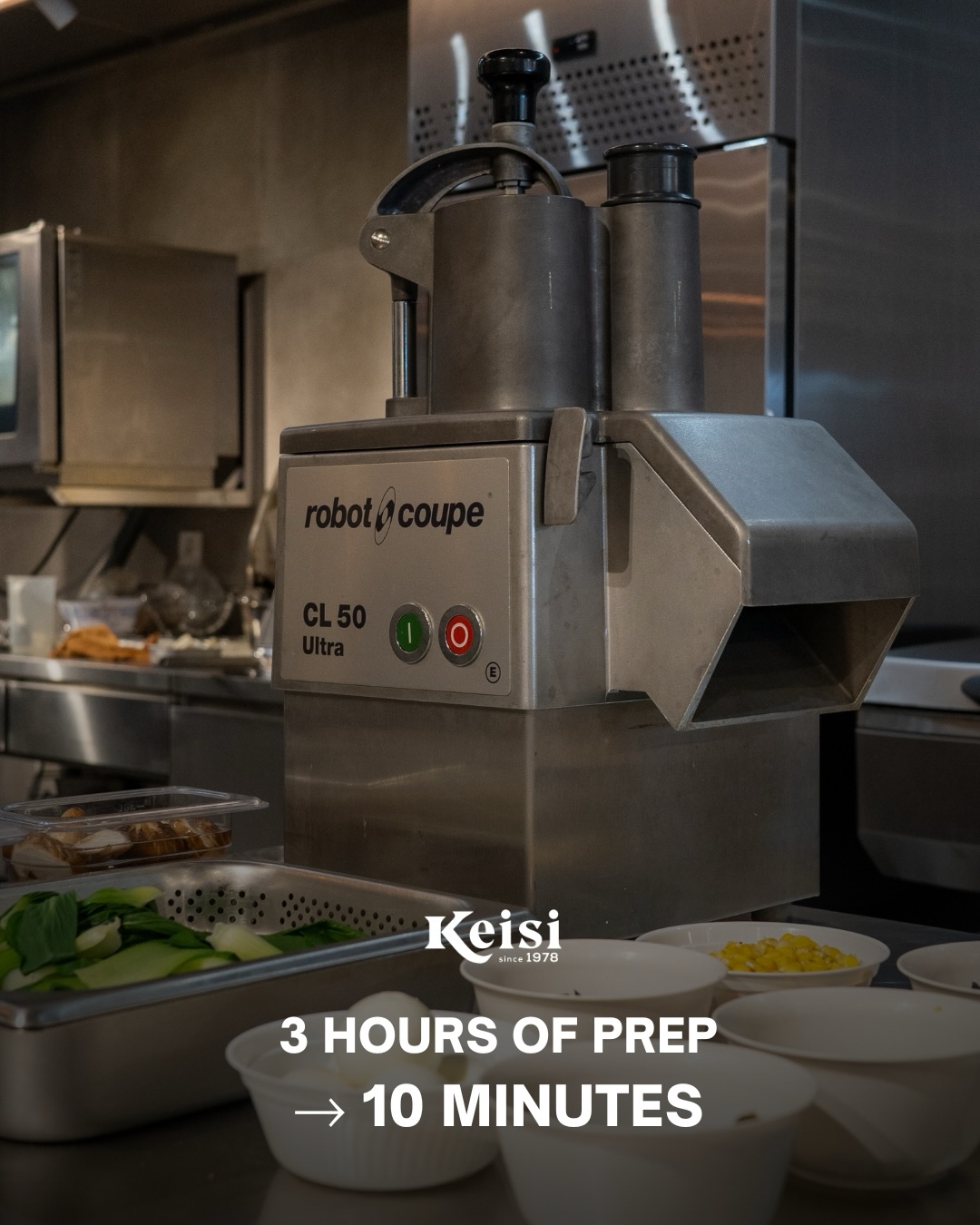 Time is one of the most expensive resources in a professional kitchen.
With Robot Coupe CL50, hours of manual preparation are reduced to minutes — without compromising consistency.
Less time on prep means more time for execution, service, and growth.
That is how efficient kitchens operate.
#Keisi #RobotCoupe #KitchenEfficiency #FoodPrep #ProfessionalKitchen
