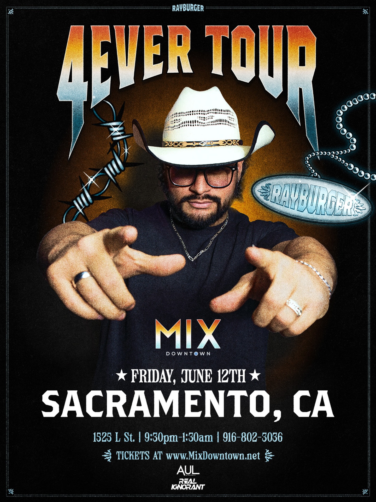 @yorayburger 4ever tour pulling up and it’s about to go crazy ❤️🔥sacramento we’re ....