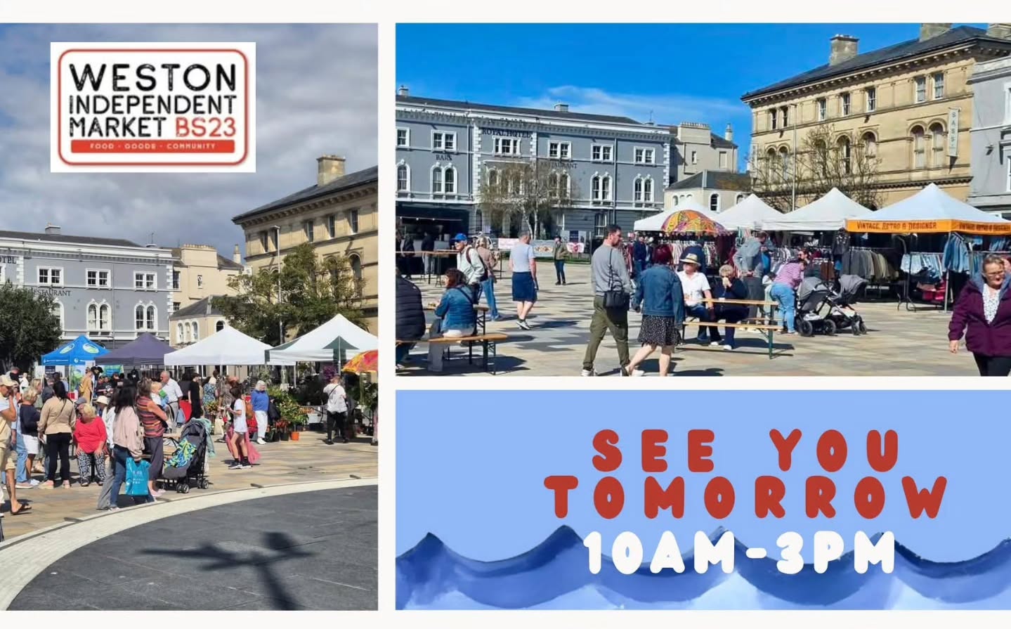 🎶 What a musical line-up we have for you this Wednesday (22nd of April) at Weston Independent Market! 🎶
🕥 10:30 - 11:30 – Phoebe Richards bringing beautiful 1940s-style classics
🕦 11:30 - 1:15 – Natalie Sings
🕐 1:15 - 2:45 – Marvin Muoneké - Singer
🛍️ We’ll be open 10am - 3pm, so plenty of time to shop, eat, and enjoy the atmosphere.
🌬️ We may look a little different this week, with some vans onsite due to higher wind gusts. The good news is they’re coming from a North Easterly direction, which is much easier for us to manage thanks to the shelter from the surrounding buildings.
As always, we’re adapting to make sure the market can go ahead safely — and we can’t wait to see you there! 💚