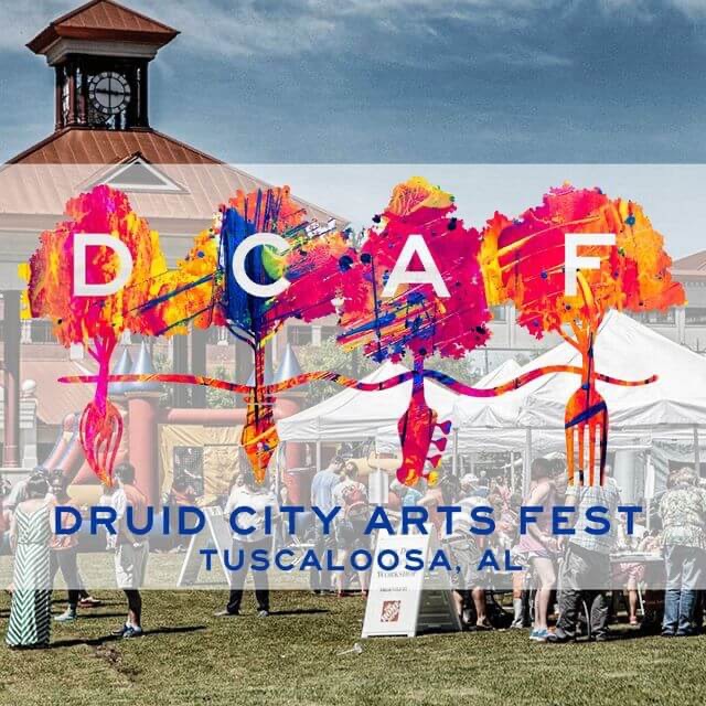 🎨Druid City Arts Festival Starts Today!!🎨
DCAF is the City of Tuscaloosa’s FREE two day arts and music festival right here in downtown! Government Plaza will be turned into a vibrant outdoor gallery and live music venue with hopes to educate and engage in tendies of all ages by showing art of all kind!
⏰When? April 10th 5PM-9PM & April 11th 10AM-5PM
📍Where? 618 Almon Ave (Government Plaza)