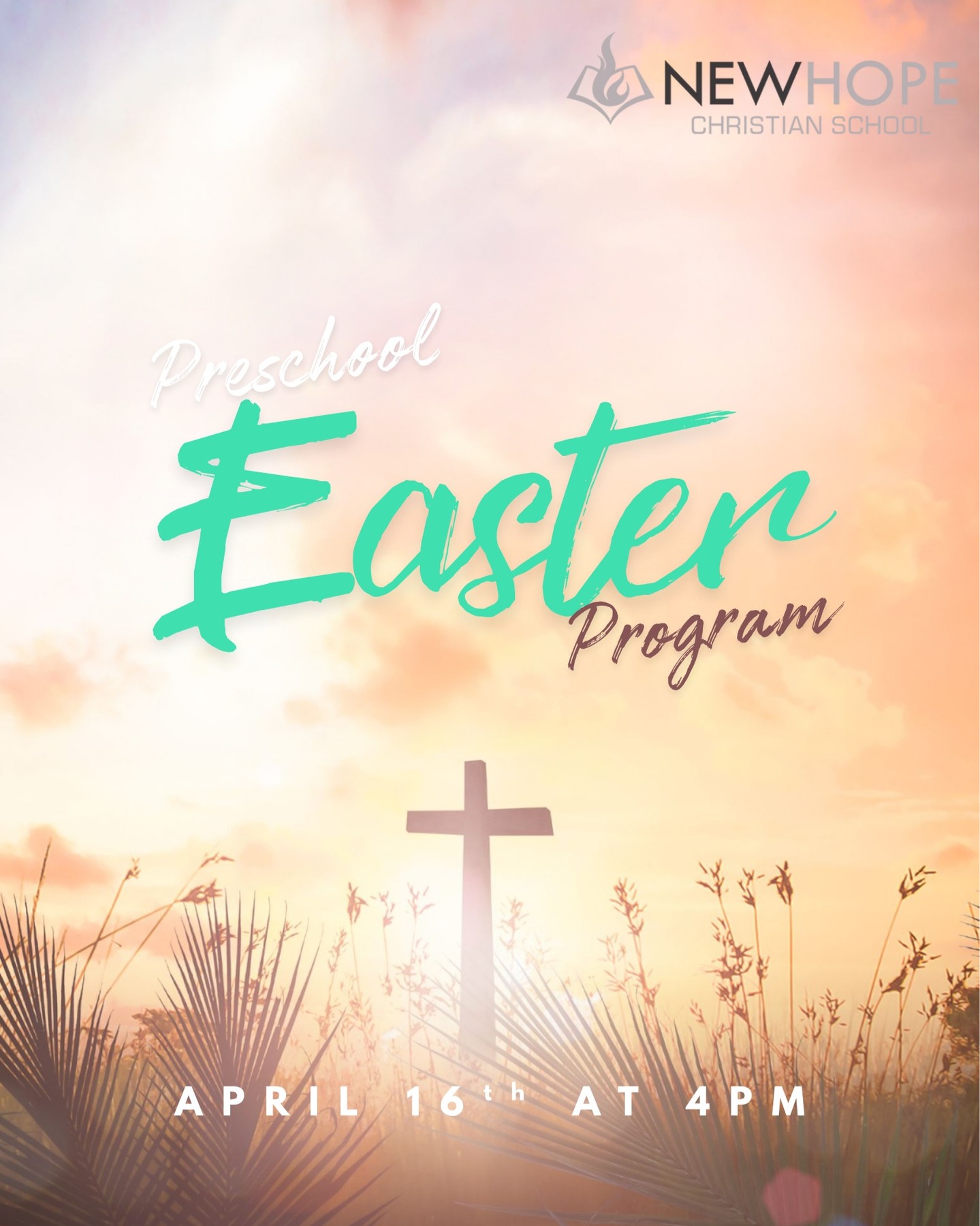 Rescheduled to this Thursday, April 16th at 4pm.
Please join us as our students celebrate our risen king, performing "God Keeps His Promises!"