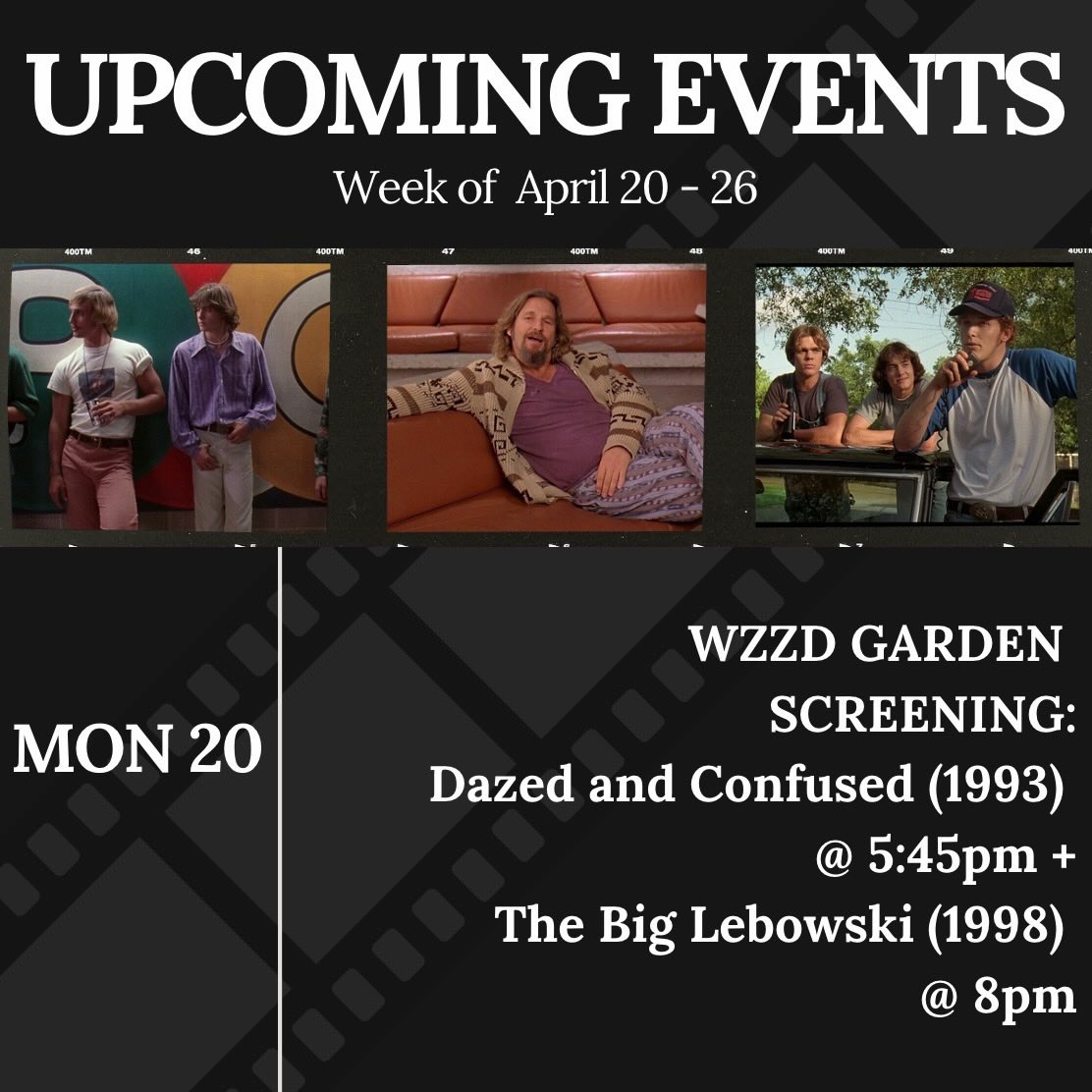 This week’s events!