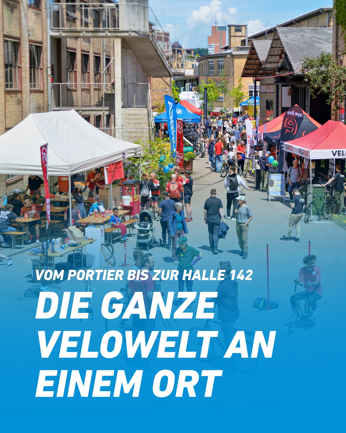 Aufsteigen, ausprobieren, erleben und staunen: Teste die neusten Velos, entdecke Trends und tauch ein die Winterthurer Velokultur. Der Velofrühling 2026 erstreckt sich dieses Jahr vom Portier bis zur Halle 142 und bietet in spannendes Programm mit persönlicher Beratung, Shows, Specials und Gewinnspielen, Genuss, Erlebnis, Tanz und ganz viel Velofeeling für Gross und Klein.
Das detaillierte Programm wird bald veröffentlicht 🚀
Save the date: 30. Mai 2026 auf dem @lagerplatzwinterthur
@bikestop.gmbh / @bruehlgutstiftung / @cycle_shop_tortour / @fatebavelo / @foxzweiradtechnik.ch / @kurbeldreher / @velomannhart / @marendacycles / @plattenblitz / @polyroly_cargotrailers / @rad.werk / @rennerbikes / @veloweidmann / @velo_nahundfern / @veloplus / @zum.edelhelfer
#velofruehling #winterthur #velove #wintivelo #lagerplatzwinterthur