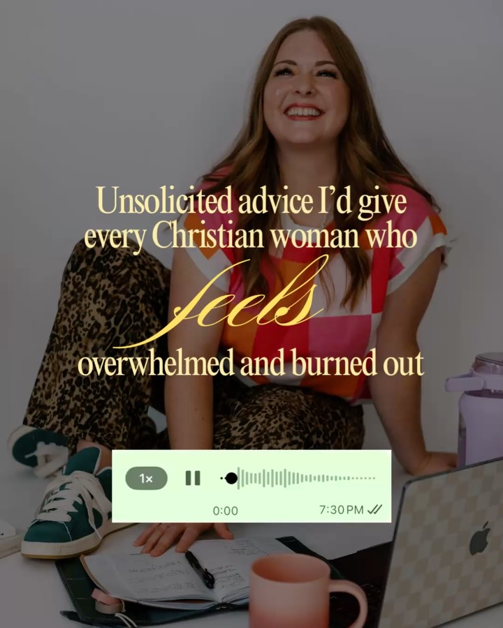 Unsolicited advice I’d give every Christian woman who feels overwhelmed and burned out
Comment “PREORDER” to take a peek at my upcoming book that dives into this more! 📕🎉