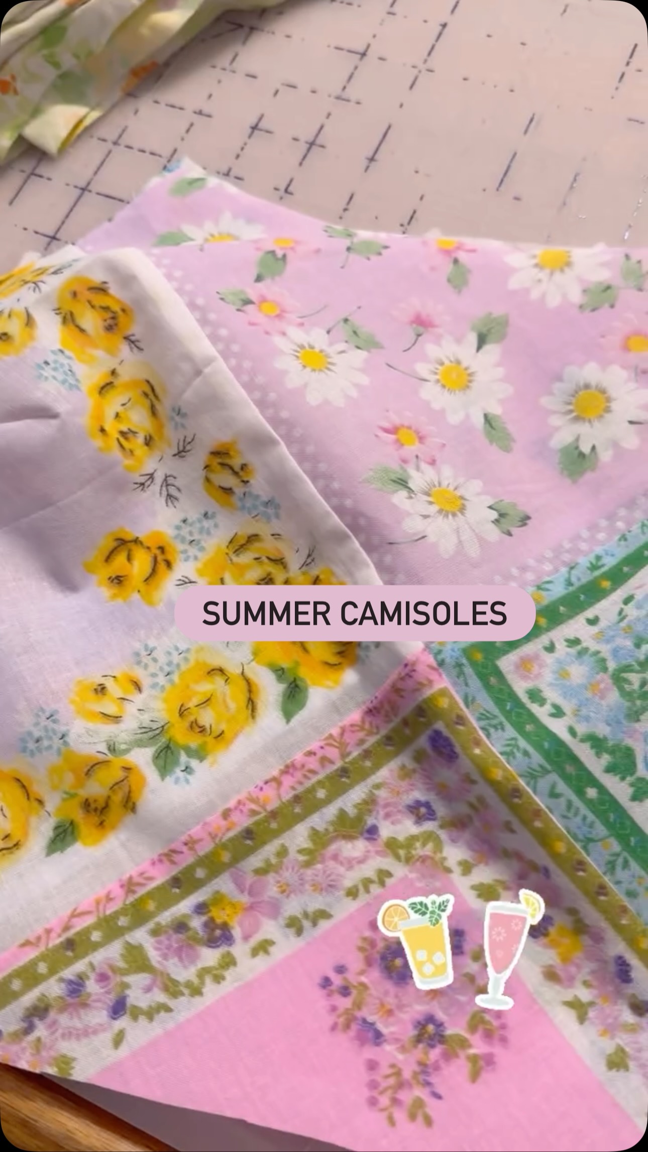 Just a couple of quick stash busting projects while I’m waiting for the rest of the Glinda materials to arrive. I do have a scheduled team workday this weekend. The goal is to paint the crinolines. If you’re interested in a camisole, message me. I’ll be selling them for $65 plus postage. #vintagelinens #sewingproject #stashbusting #summerwear #upcycleclothing