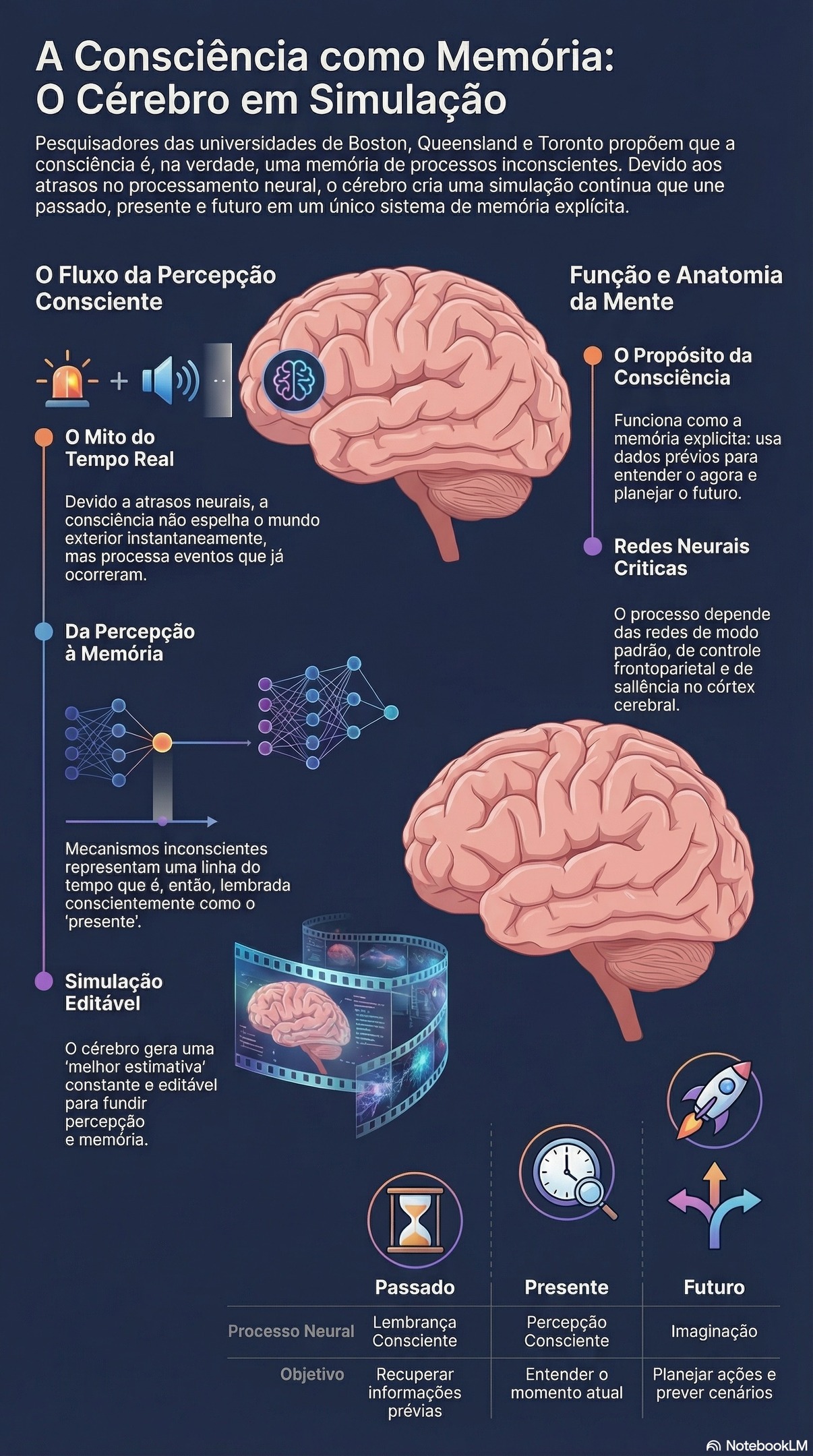 Seu cérebro não distingue passado, presente e futuro. A consciência é uma simulação contínua, e você pode aprender a editá-la.
Conteúdo educativo.
#growskills #dayaneiglesias #desenvolvimentopessoal #evoluir #cadadiamelhor