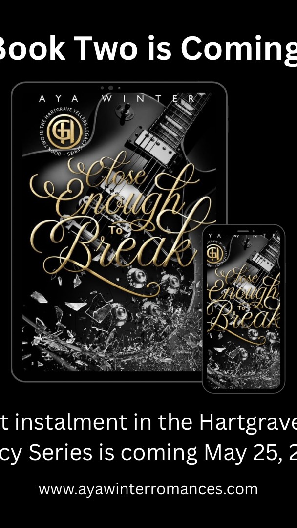 I feel like my videos have officially turned into car rides and indie author news episodes at this point 🤪
Anyway… Close Enough to Break is coming soon and I’m genuinely so excited about this one.
Fun fact: it was originally supposed to be the second half of Through the Glory and the Mess…
but that book came in at around 300,000 words 😅 so I split it in two.
Which means this one starts in a very different place. Emma and Liam are together.
They’re soft. A little reckless. Kind of in that honeymoon phase…
…and then we release the hounds.
Because this is the story I always wanted to tell with the Hartgrave Tellers.
I had a moment where I thought, do I keep it lighter? More rom-com?
Or do I go there?
And of course… I went there.
This book dives into the darker side of fame. The
exposure, power, control, and what happens when creativity collides with corporations and the people who own everything.
It’s about autonomy.
Art.
And the cost of both.
There are beautiful moments in Close Enough to Break…
but go in knowing, it’s a hell of a ride.
#ayawinterromances #rockstarromance #CelebrityRomance #romancebooktok #indieauthor