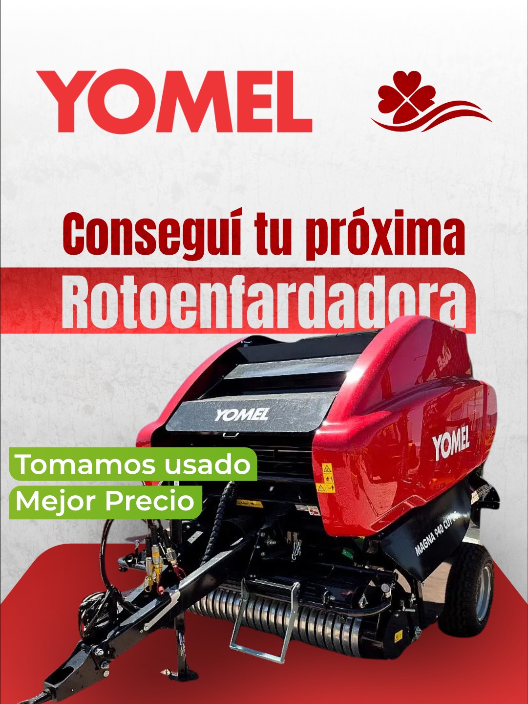¿Buscás eficiencia en forraje y control de malezas?
En TrevorAgro tenemos el stock de Yomel listo para salir a la cancha.
✅ Rotoenfardadora MAGNA 940 CUT 3C: Alta densidad y tecnología para que tus reservas forrajeras no pierdan calidad.
🛠️ Además, trabajamos y comercializamos toda la línea completa de implementos Yomel. Si buscás otro modelo, ¡lo tenemos o te lo conseguimos!
Recordá que nos encargamos de la logística de entrega de esta maquinaria agrícola pesada directo donde la necesites.
📲 Dejanos un mensaje directo o contactate con nuestro equipo de vendedores para armar una cotización a tu medida.
#TrevorAgro #Yomel #MaquinariaAgricola #Rotoenfardadora #Desmalezadoras