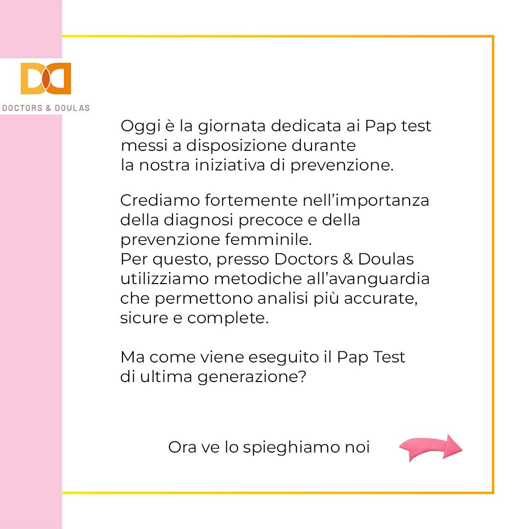 La prevenzione rappresenta uno strumento fondamentale per la tutela della salute femminile.
Oggi, presso Doctors & Doulas, verranno eseguiti i Pap test messi a disposizione durante la nostra iniziativa dedicata al CheckUp Day e alla diagnosi precoce.
Il Pap test è un esame importante per il monitoraggio della salute ginecologica e, grazie alle metodiche di ultima generazione utilizzate nel nostro centro, è possibile ottenere analisi più accurate e complete.
Sensibilizzare sull’importanza dei controlli periodici significa promuovere consapevolezza, cura di sé e benessere. 🤍
#paptest #prevenzione #salutefemminile #ginecologia #hpv