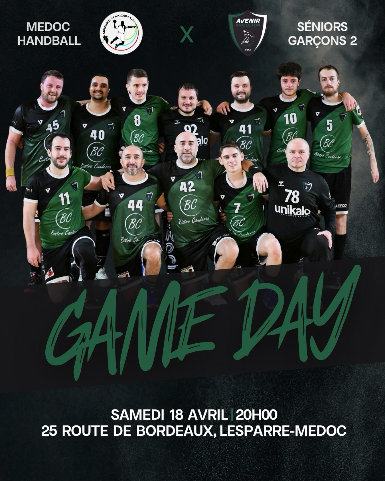 Ce samedi a lieu de match de report de nos SG2 💚🤍