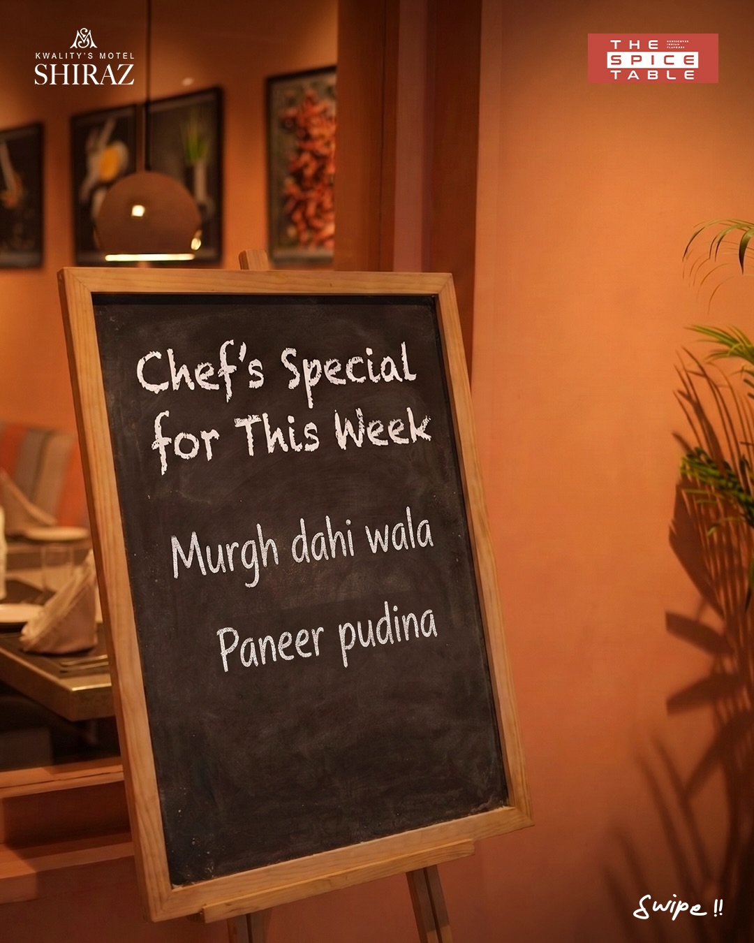 Motel Shiraz brings you its ever- evolving *Chef’s Special Menu*, featuring this week’s top picks
Paneer Pudina- fresh, minty, and irresistibly delicious
Murgh Dahi Wala- rich, creamy, and full of bold flavors
If you’re in Bhopal and craving something unique, this is your sign to indulge.
A menu that changes every 10 days means there’s always something new to fall in love with!
Drop by today and treat yourself to a royal dining experience
#MotelShiraz #BhopalFoodies #ChefSpecial #PaneerPudina
#MurghDahiWala FoodIn Bhopal BhopalEats IndianFlavors FoodLovers BhopalRestaurants TasteOfBhopal MustTryBhopal ChefSpecialMenu