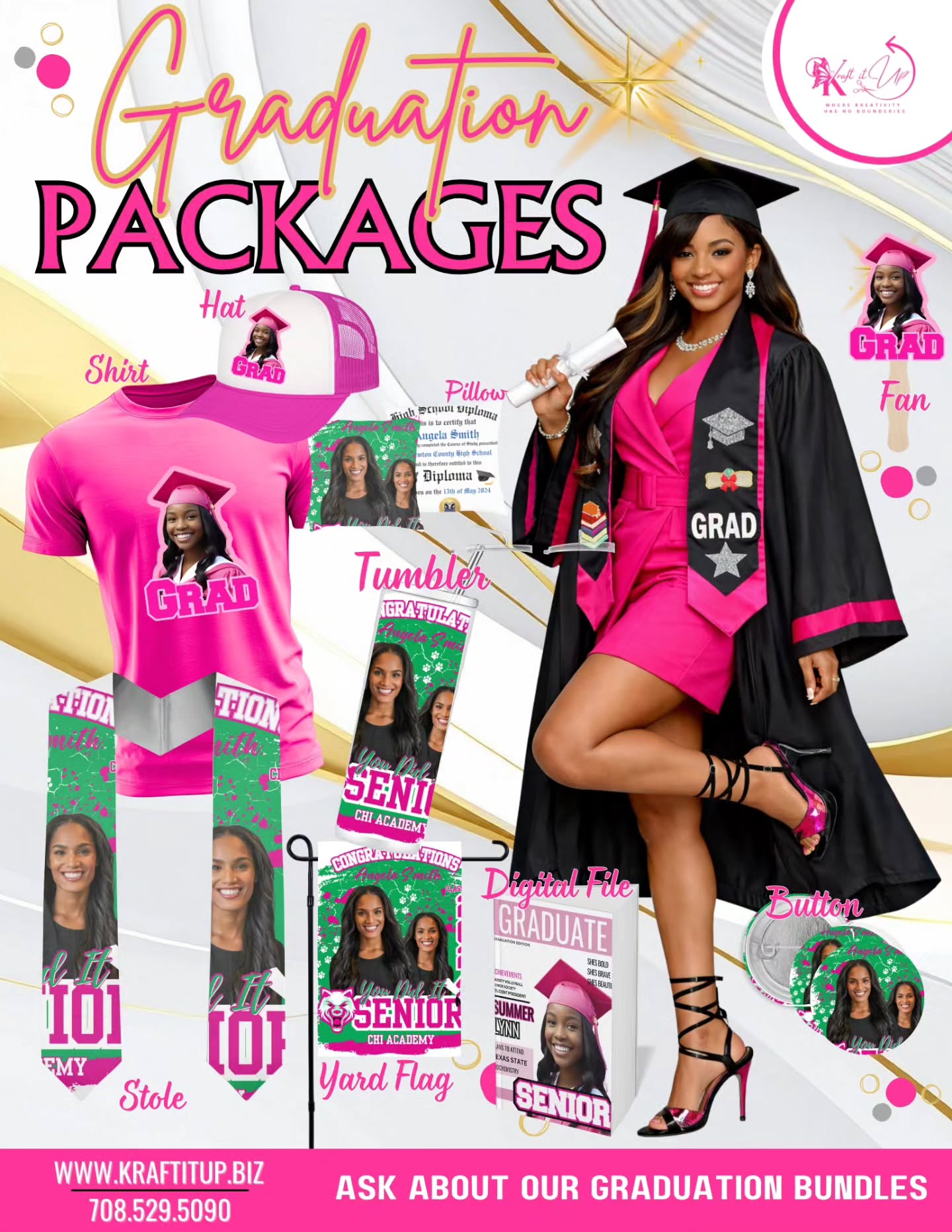 Get your custom graduation swag:
👕 Shirts
🥤 Tumblers
🎓 Stoles
🛏️ Pillows & MORE
🚨 Orders are filling FAST — don’t wait till the last minute!
DM now to secure your Graduation Package 🎓✨
#GraduationSeason #ClassOf2026 #CustomGraduation #GradGifts #GradSwag