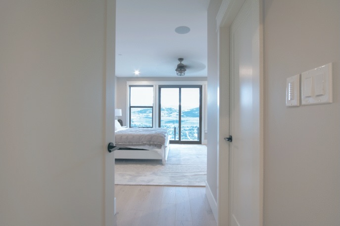 A bright, naturally lit bedroom with a focus on simplicity and comfort. #ironrosehomes