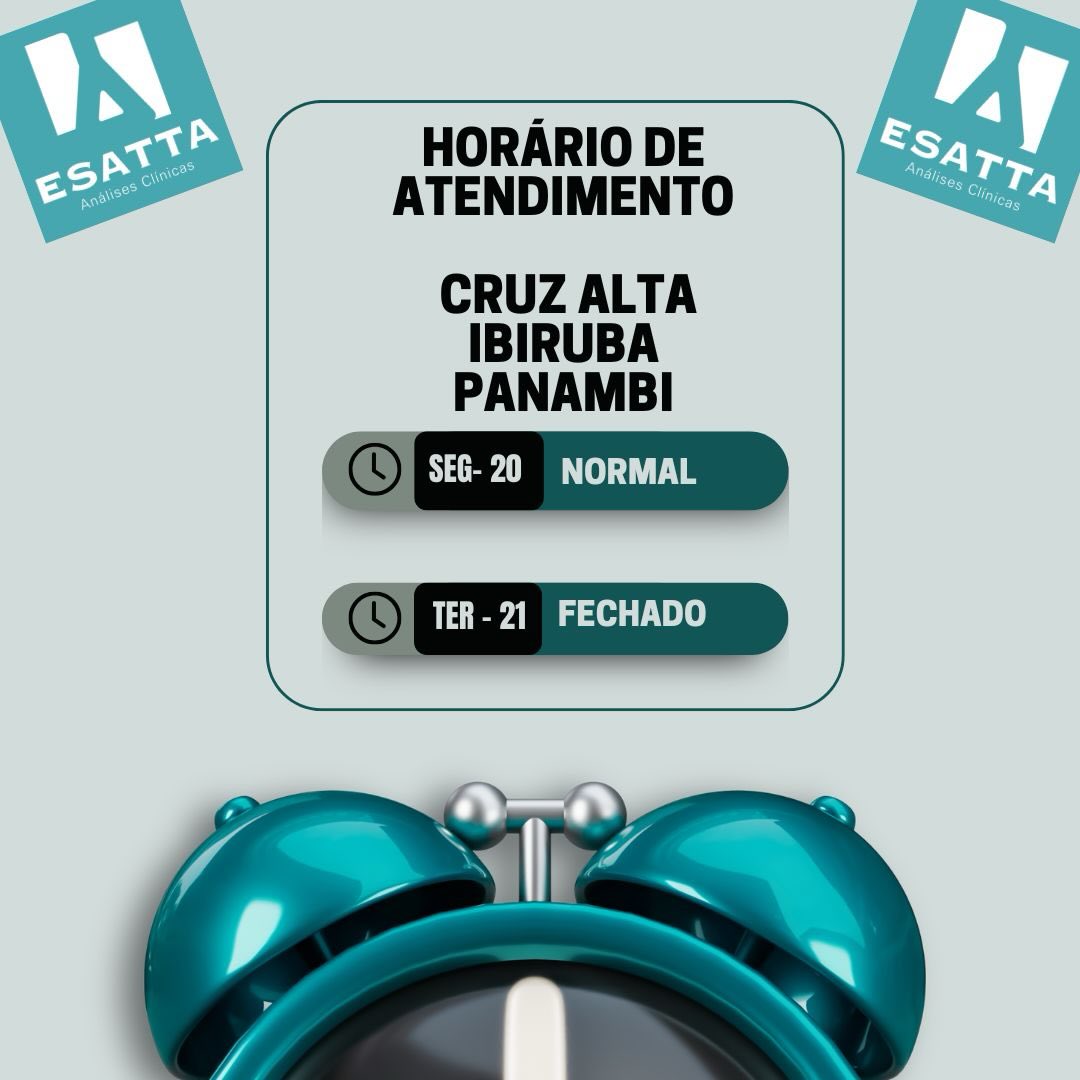 Horários de atendimento das nossas unidades para o feriado de Tiradentes. Informamos que os demais dias seguimos com atendimentos normais