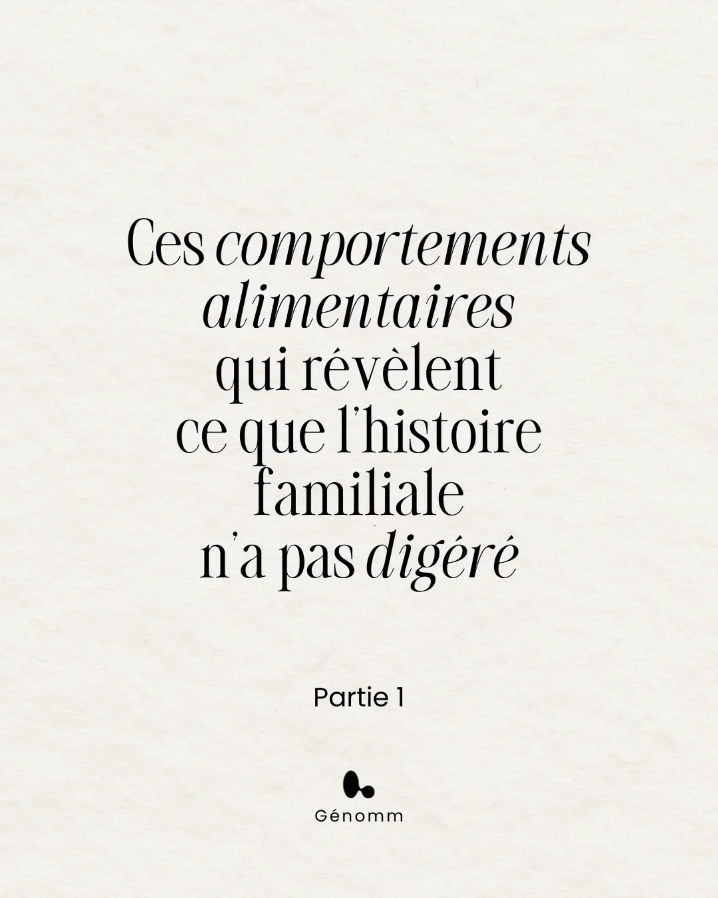 Les comportements alimentaires ne relèvent pas uniquement de la volonté, ni même de simples habitudes construites au fil du temps.
Ils s’inscrivent souvent dans des logiques plus profondes, où le corps devient le lieu d’expression de tensions, d’adaptations ou de mécanismes issus de l’histoire familiale. Ce qui semble aujourd’hui incompréhensible ou irrationnel prend alors sens lorsqu’il est replacé dans une dynamique de transmission.
Manger, dans ce cadre, ne répond plus seulement à un besoin physiologique. Cela peut devenir une manière de réguler, de contenir, de maintenir un équilibre ou de rester fidèle à un système.
La psychogénéalogie permet précisément d’analyser ces liens, en distinguant le symptôme, le contexte dans lequel il s’inscrit et la fonction qu’il remplit dans l’histoire familiale. Elle offre une lecture rigoureuse, structurée et non culpabilisante de ces mécanismes.
Se former, c’est apprendre à décoder ce que le corps exprime, à relier les comportements à leur origine, et à accompagner avec plus de justesse.
Pour vous former en Psychogénéalogie et Analyse Transgénérationnelle, rendez-vous chez Génomm 🔗
