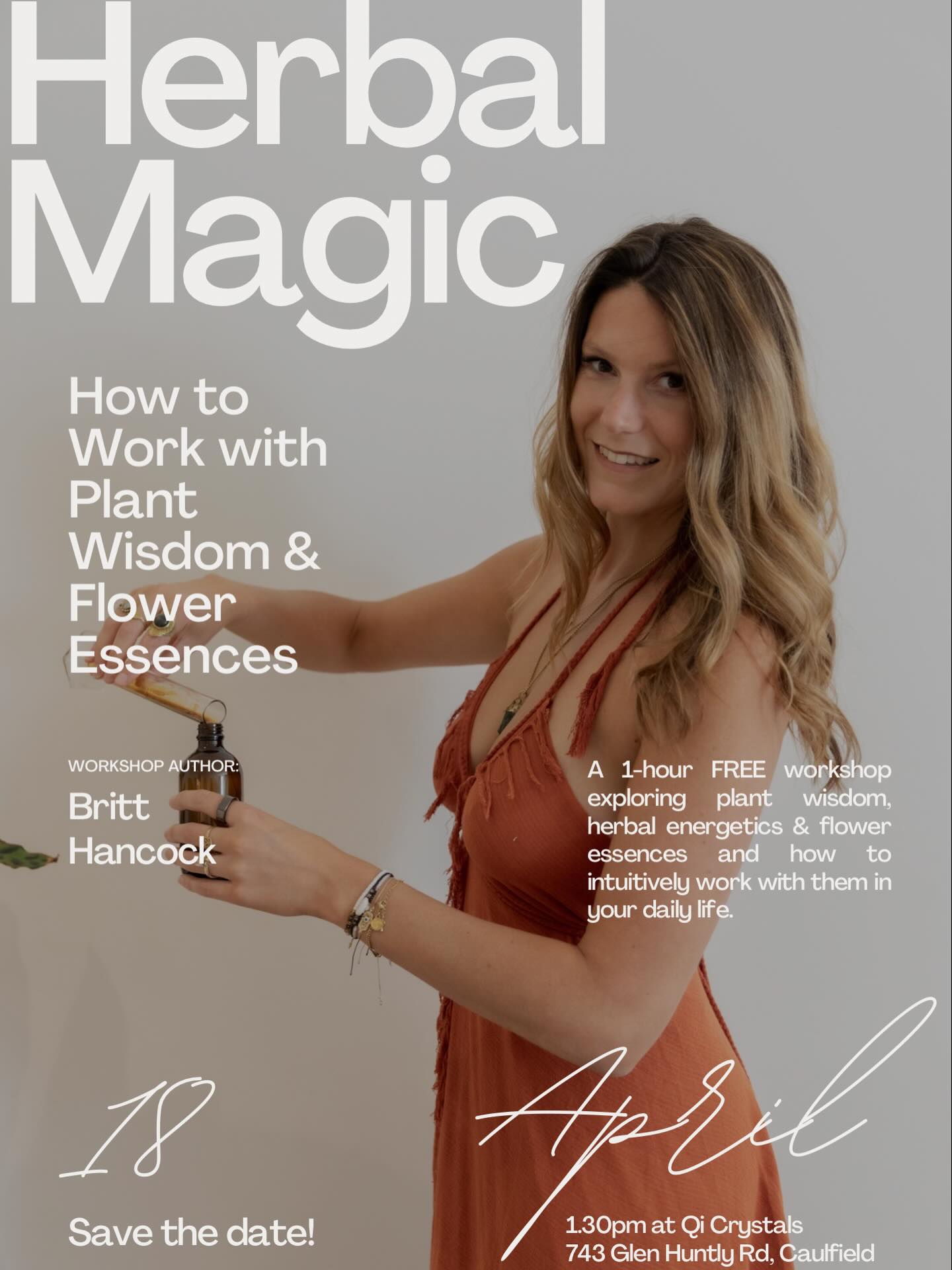 Herbal medicine isn’t just physical
It works on your nervous system
your emotions
your patterns
And when you understand how to listen
everything starts to shift
✨ Herbal Magic: How to Work with Plant Wisdom & Flower Essences
📍 Qi Crystals
📅 Sat 18th April
⏰ 1.30pm-2.30pm
This is a 1-hour immersive workshop where I’ll guide you to:
• understand the language of plants
• explore herbal energetics + flower essences
• reconnect with your intuition and body
If you’ve been feeling disconnected, overwhelmed, or unsure what your body actually needs…
this is your entry point back in
#MelbourneNaturopath #GutHealthMelbourne #HormoneBalance #NaturalWeightLoss #HolisticHealing MelbourneWellness NaturopathyForWomen BalanceYourHormones GutHealingJourney HormonalHealthTips MelbourneNutrition DigestiveHealthMatters WeightLossNaturopath NaturalHormoneSupport MelbourneGutHealth