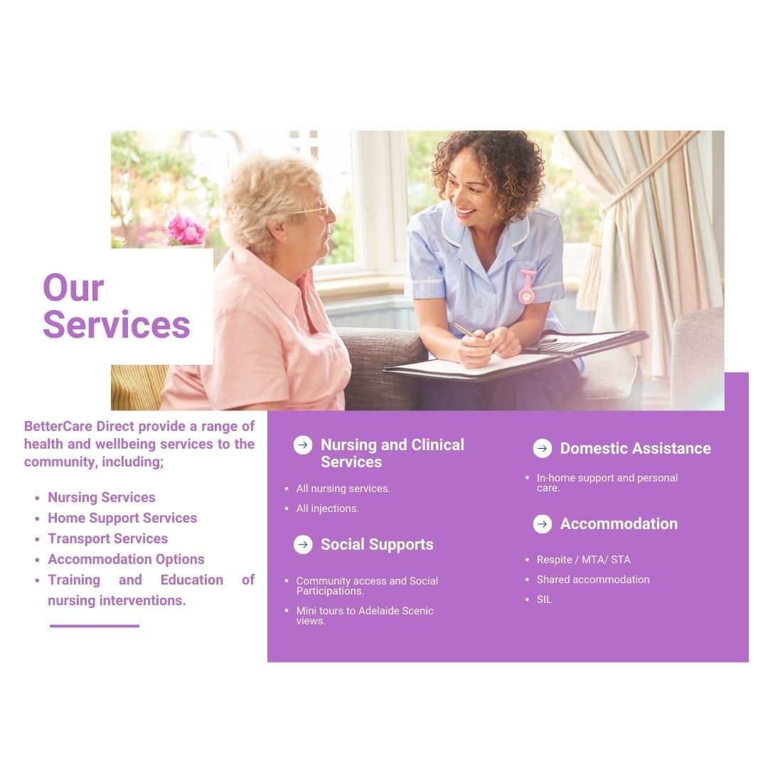 BetterCare Direct, is an Approved NDIS Registered Provider and provide more options and support for a better lifestyle. Prides themselves on being an all inclusive organisation, who love and respect diversity, quality living and wellbeing.