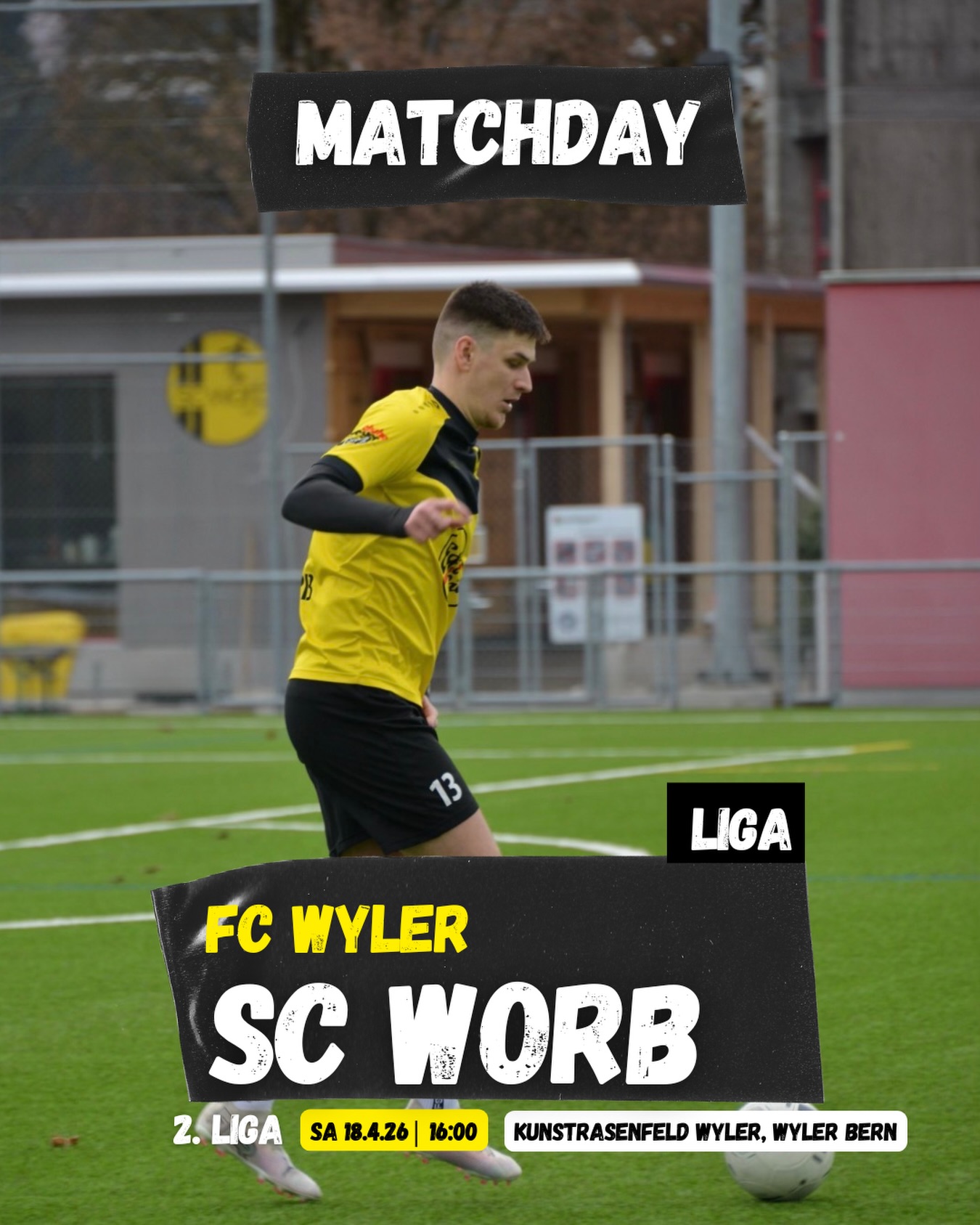 NÄCHSTES AUSWÄRTSSPIEL 1.MANNSCHAFT💛🖤
Üses Eis trifft im Wyler am 4i ufe FC Wyler Bern. Mir fröie üs uf öie Support 💪🏼
#eggerkult #scworb1937 #geubschwarz