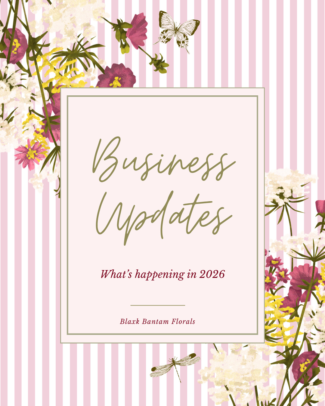 Good morning and happy Spring to all!
We've been busy gearing up for the 2026 growing and wedding season! Trays of seedlings are bursting with life, cold-hardy annuals and perennials are getting hardened off and planted, and we're getting excited about serving you this year!
Here are some important updates:
We are at capacity for our full-service weddings. But don't despair! You can still order DIY flower buckets, or order A La Carte arrangements directly from our website.
You can also find us and our flowers at the Farmington Farmer's Market at the Finger Lakes Gaming & Racetrack every Thursday in June-September, from 3pm-6pm. You will find many different ways to get your flower fix, such as DIY flower bar, pre-made bouquets, and jars of arrangements, as well as little freebies. Feel free to pre-order arrangements or buckets ahead of time and pick them up at our booth.
We still have openings for workshops! If you would like to plan a workshop, please contact us through the Workshops page on our website.
We thank you and look forward to serving you this season!
~ Irene