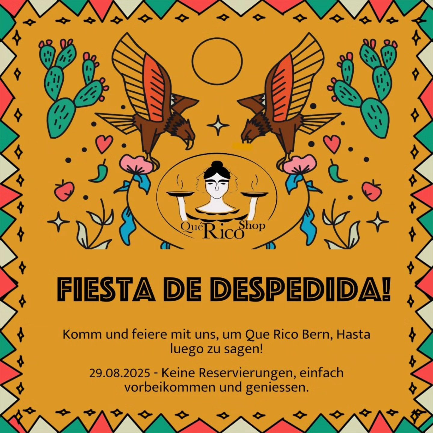 ✨🎉 FIESTA DE DESPEDIDA 🎉✨
Querida familia de Qué Rico,
ha llegado el momento de decir ¡hasta luego! 💛
A lo largo de estos años hemos compartido tantos momentos inolvidables: risas, sabores, música y sobre todo muchísima alegría. 🥹✨ ¡Gracias de corazón por hacerlo posible! 🙏💃
Ahora queremos cerrar este capítulo como se merece:
con una gran fiesta de despedida llena de energía, cariño y sabor. 🌮🎶🔥
📅 29.08.2025
📍 Qué Rico Bistro, Bern
👉 Sin reservas – solo ven, celebra y disfruta con nosotros.
¡Será nuestra manera de decir gracias y hasta luego a esta aventura tan especial que compartimos juntos! 🥂❤️
#QueRicoBern #FiestaDeDespedida #GraciasPorTodo #HastaLuego #MomentosInolvidables #BernEvents #LatinVibes
