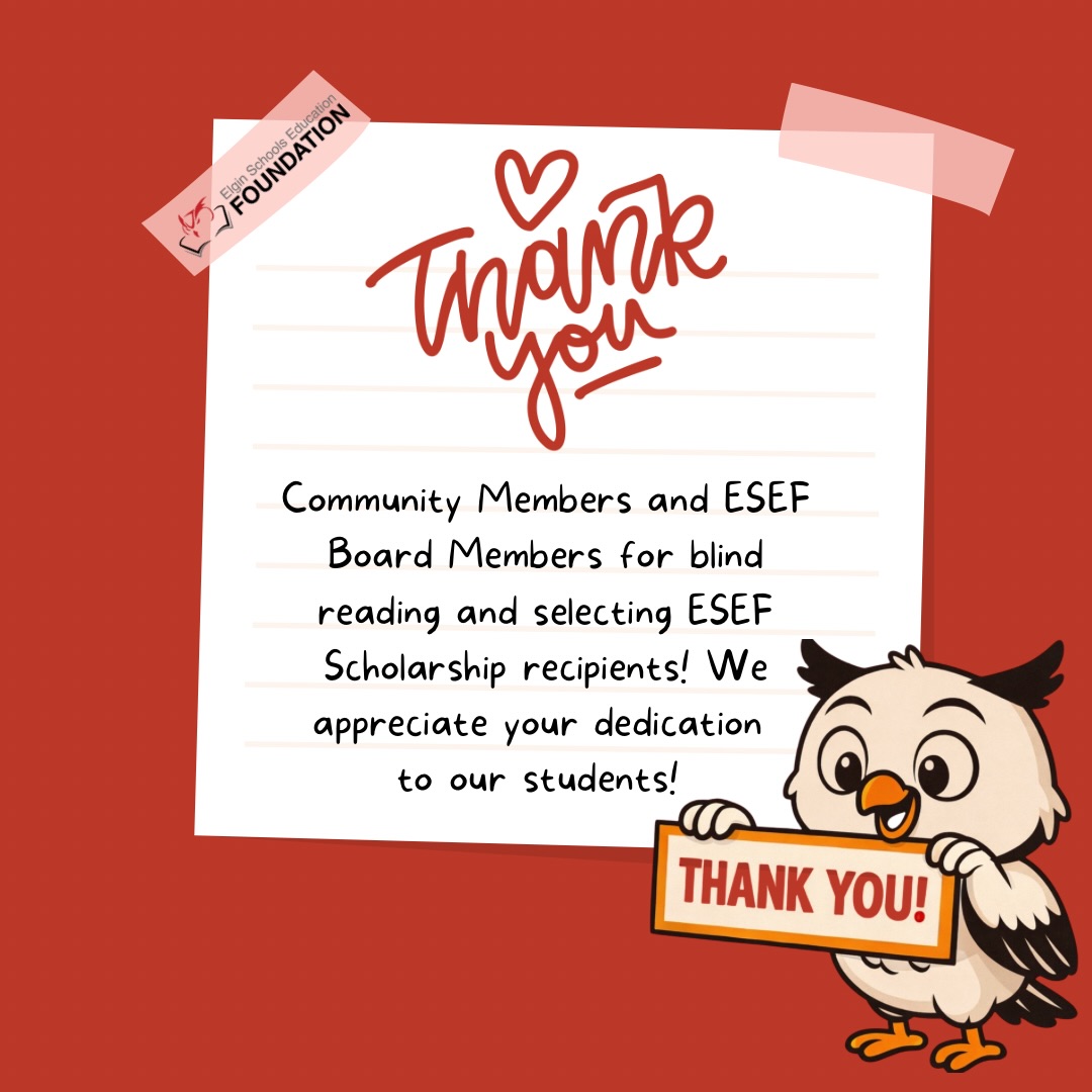 We’d like to say a big THANK YOU first and foremost to our Community Members and also to our ESEF board members that met last week for our Senior Scholarship selection process! 🦉📚
We are excited to announce we have awarded more scholarships than EVER, and we could not have done it without this group volunteering to read through applications and make those selections. Applications are read in a “blind read” process, then ranked and eventually selected for awards. STAY TUNED…We will be announcing those recipients in May at their awards assembly. 🎉🏆🎓
Volunteers make things happen! Let’s recognize the selfless work they do to make our school and community a better place. 👏🏼🙌🏼👏🏼🙌🏼👏🏼🙌🏼👏🏼🙌🏼