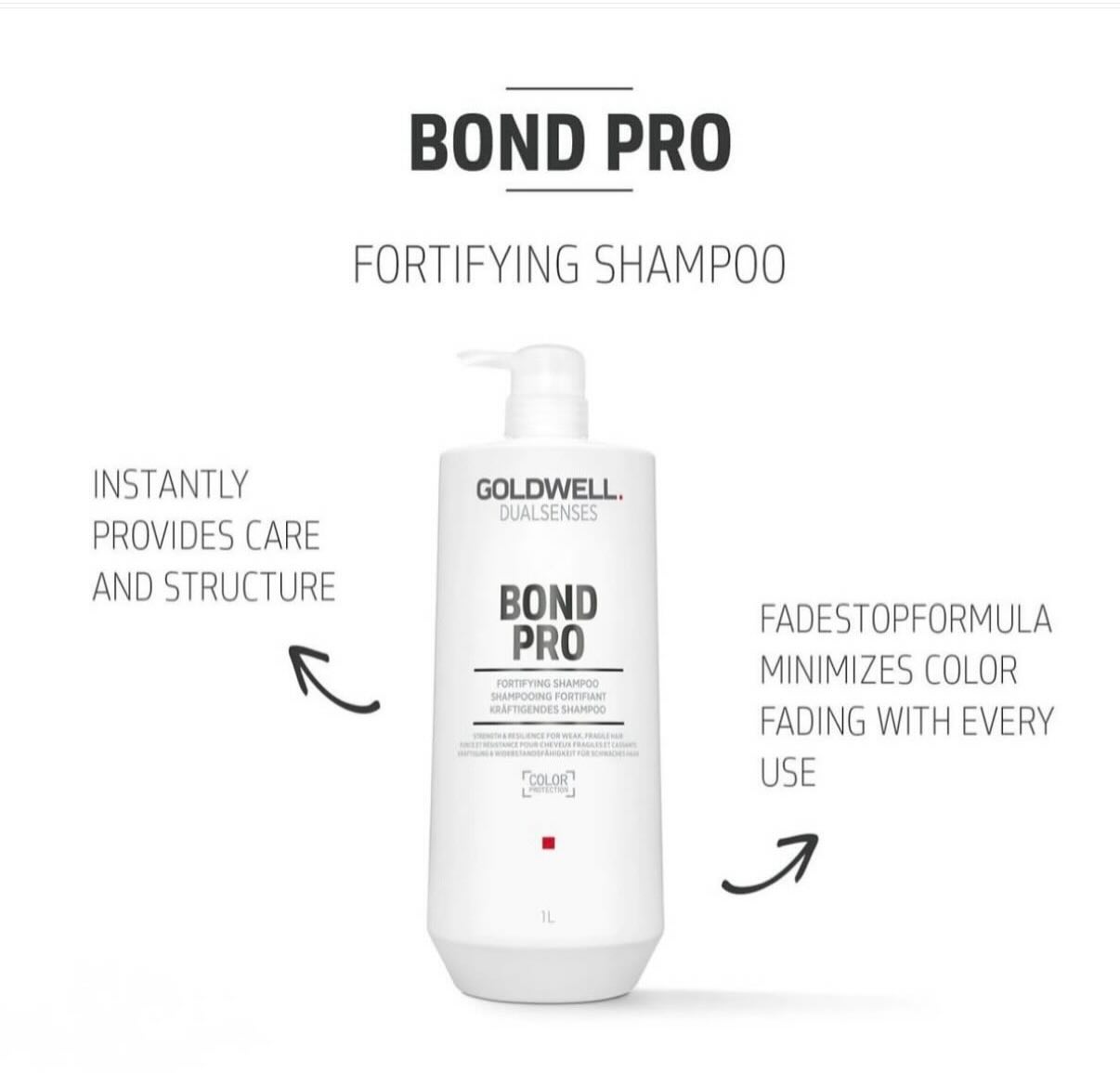 GOLDWELL BOND PRO
SHAMPOO-Provides instant strength and resilience for weak, fragile hair that is prone to breakage. Follow with Bond Pro Conditioner for optimal results.
#goldwellhaircare #bondpro #allhairtypes #healthyhair #loveyourhair