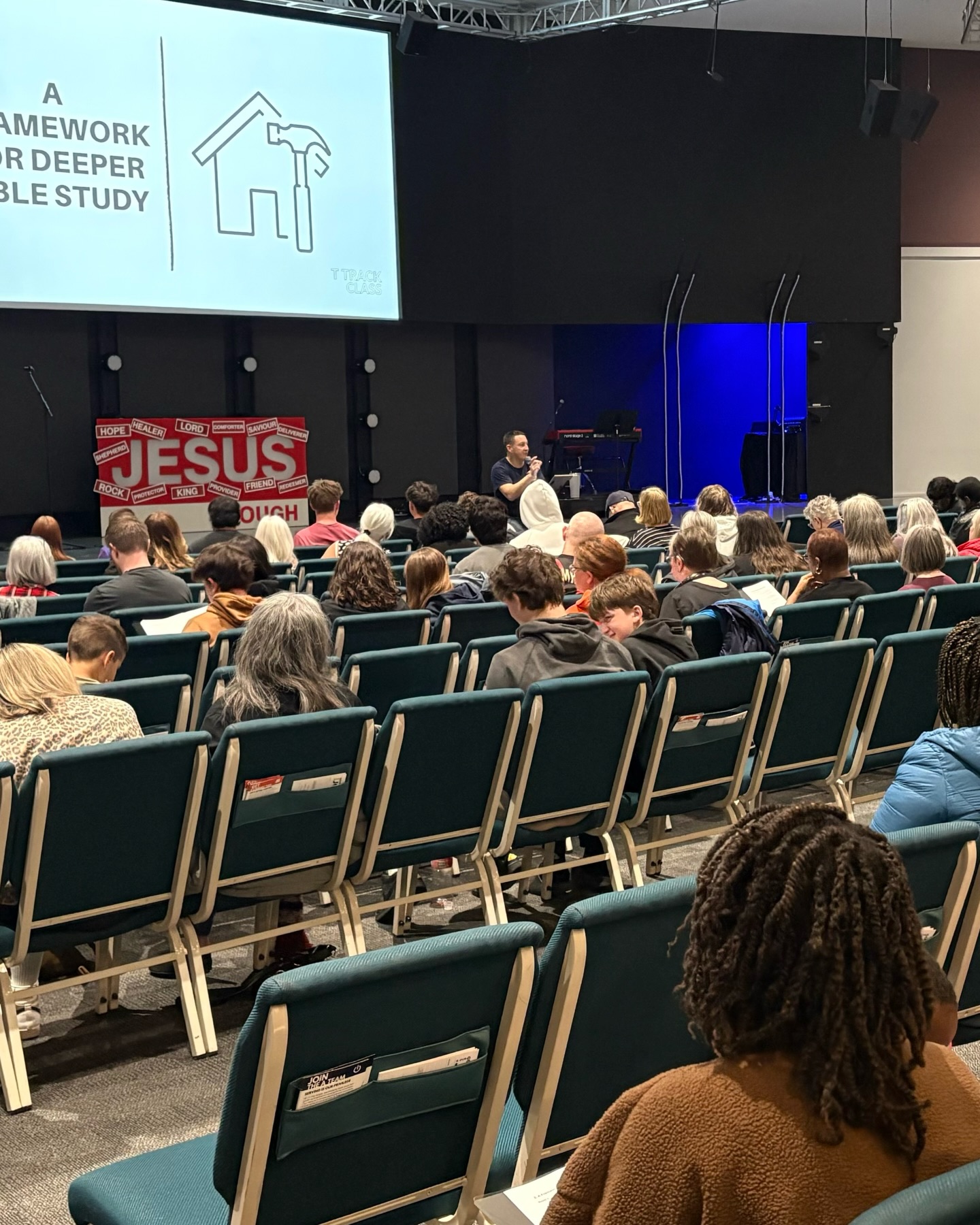 What an amazing start to our T Track class! 120 signed up registered for this semester. Amazing to see so many people hungry to dive deeper into God’s Word.