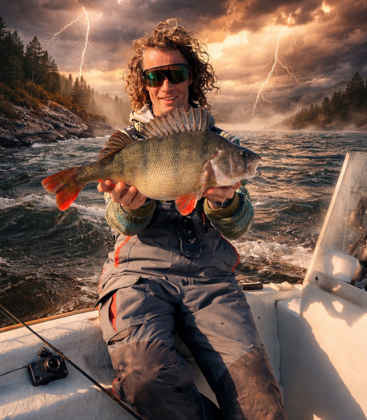 Last week Neptunes was really angry. Strong winds and hail storms nonstop around. But we managed our way out to the hotspot. Fighting and casting against the wind and still able to smile, but i’d really wanted to go home right after this beast.
@batterylabs kept me on the spot ofc
@revo @shakadevo for heavy wind sunglasses
#perch #fishingguidenetherlands #baars