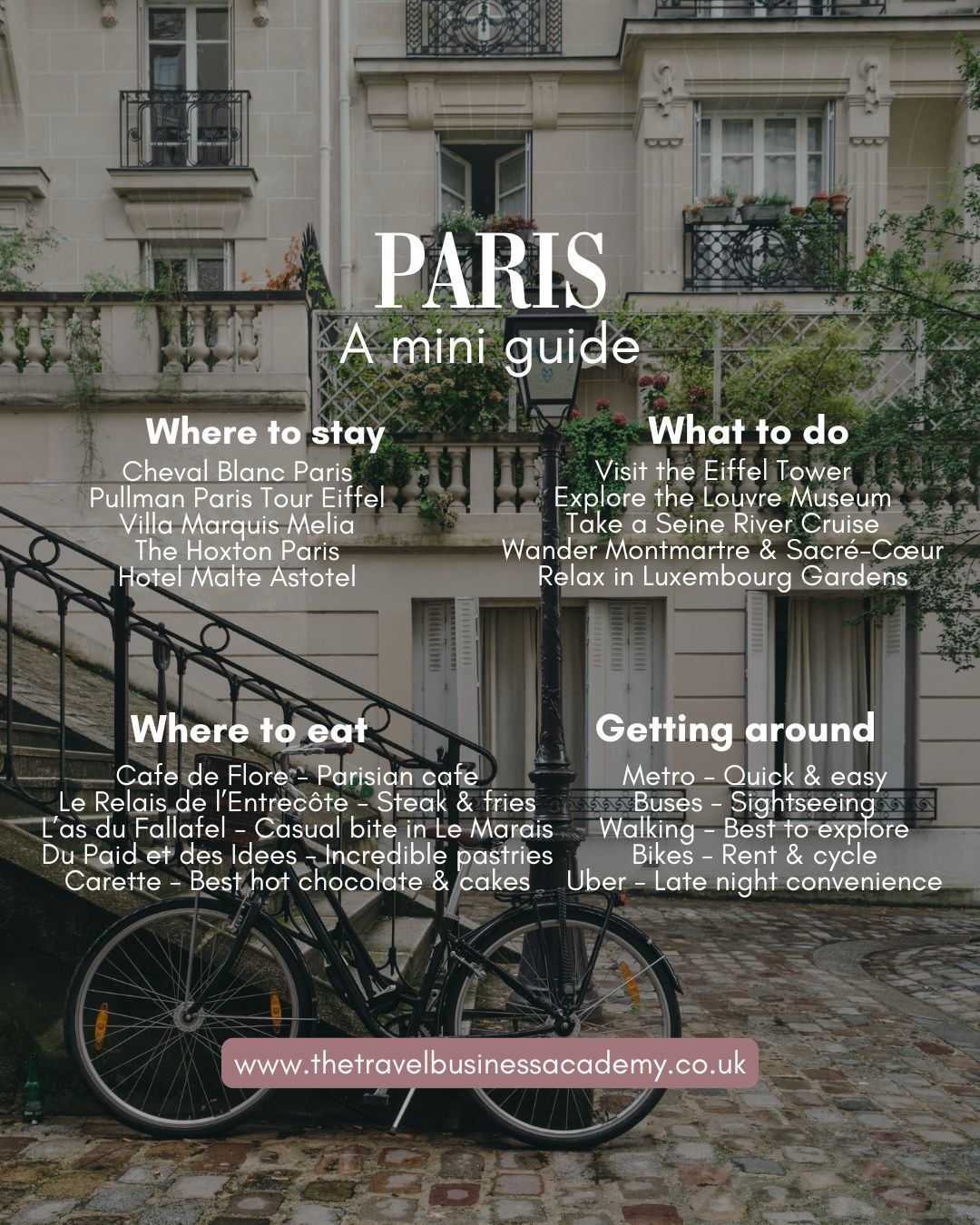 Paris Mini Guide 🇫🇷
Save this for your next trip ✨
#visitparis