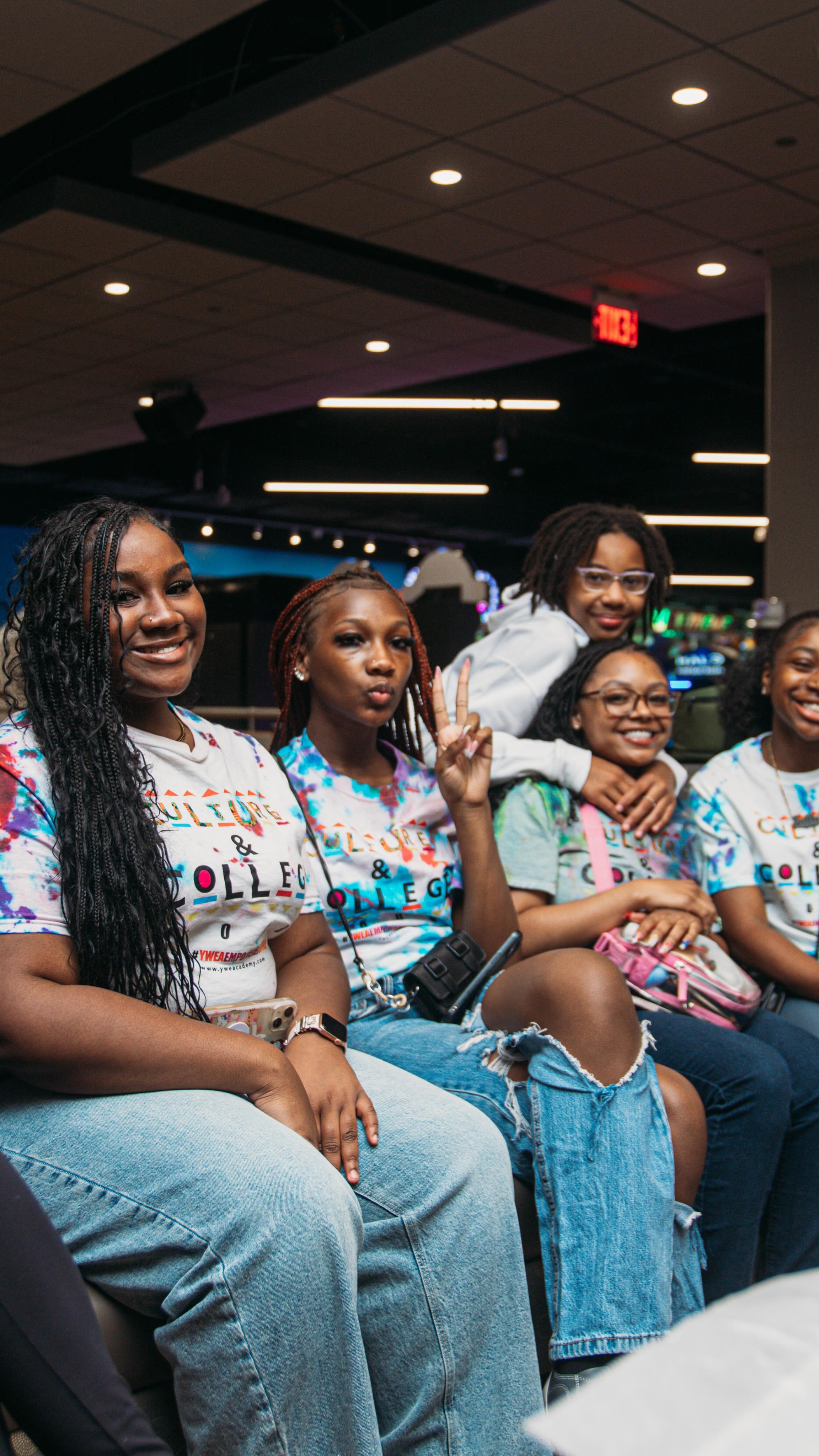 The empowered girls had the best time spending Day 4 of the College & Culture tour at VA beach and APEX entertainment ‼️
